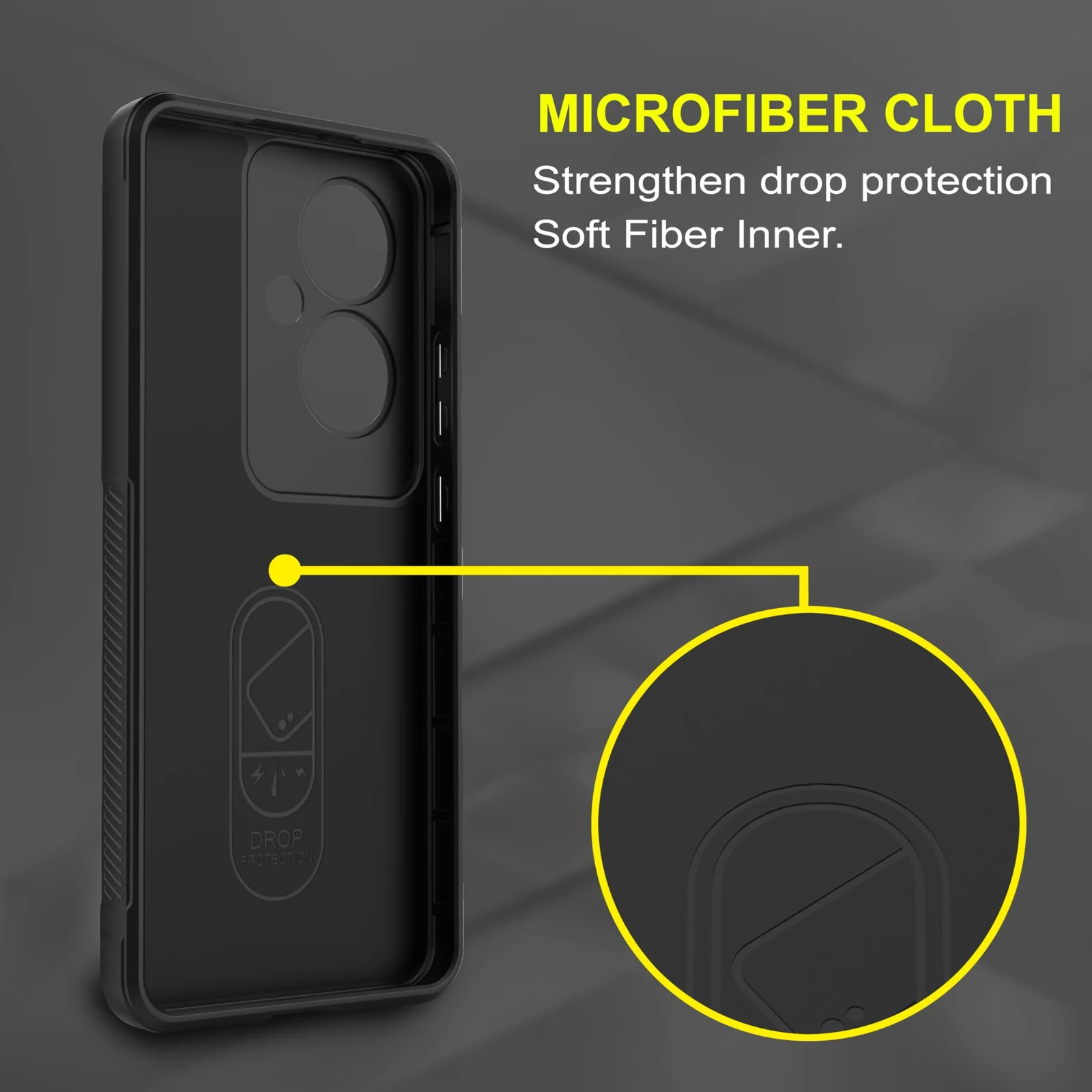 DL3 Mobilak Silicone Case for OPPO Reno 11F/Reno11 F 5G Heavy Duty Protective [Slim Fit] Shockproof Soft Flexible Protective Design Shock-Absorption TPU Cover With Camera Protection - Black