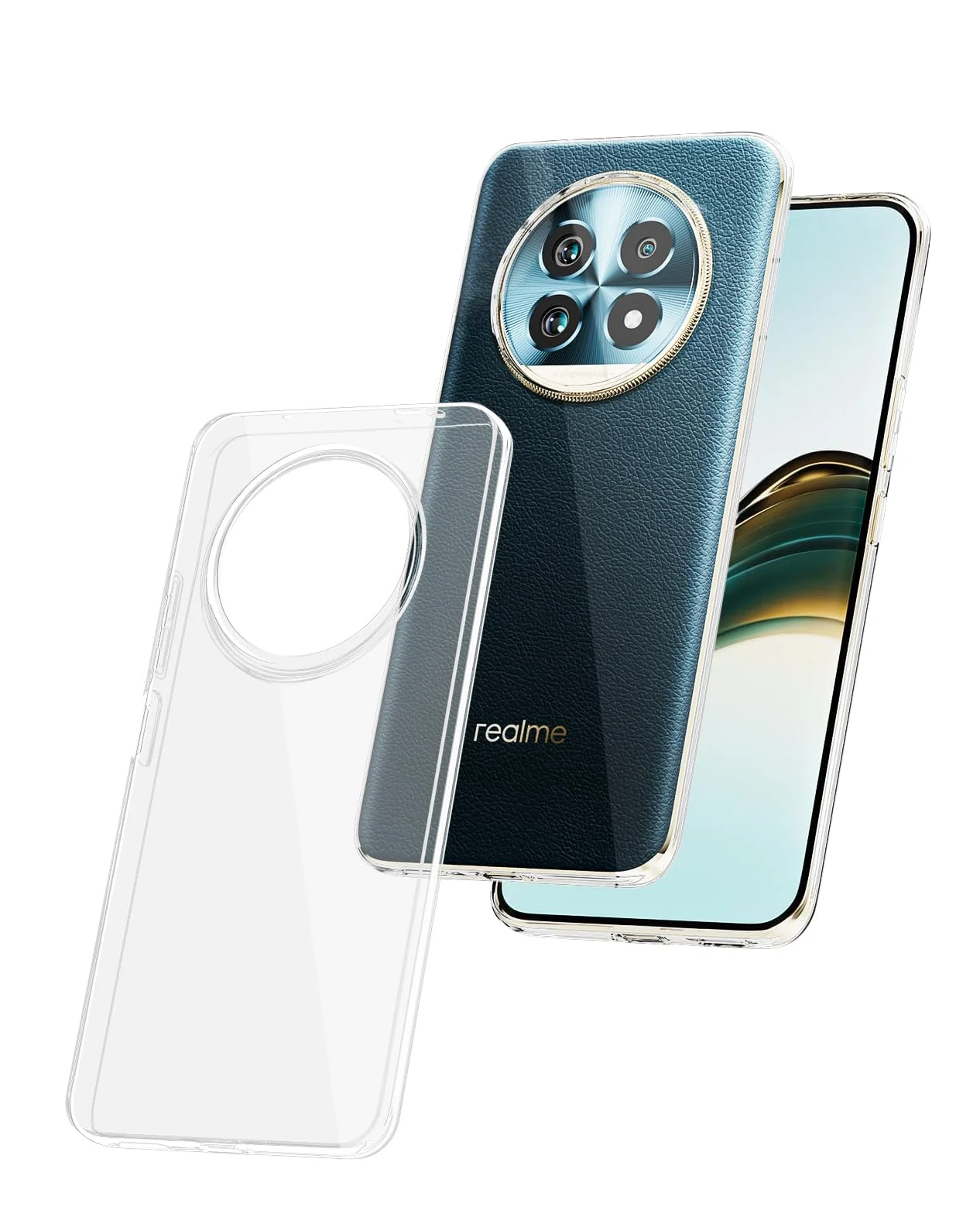 DL3 Mobilak Case Compatible with realme 13 Pro | realme 13 Pro+ Plus Case Crystal Soft TPU Gel Case Flexible Silicone Anti-Scratch Camera Protection TPU Cover - Clear