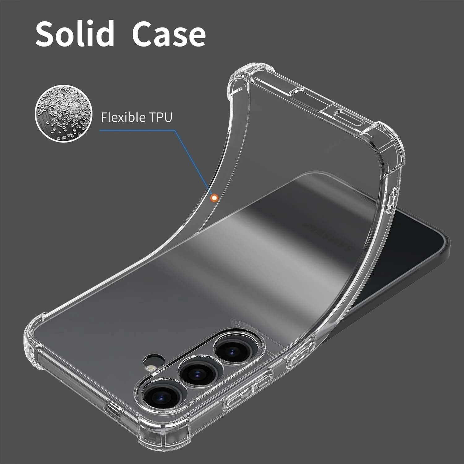 DL3 Mobilak Clear Protective Case for Samsung Galaxy S24 PLUS - Clear