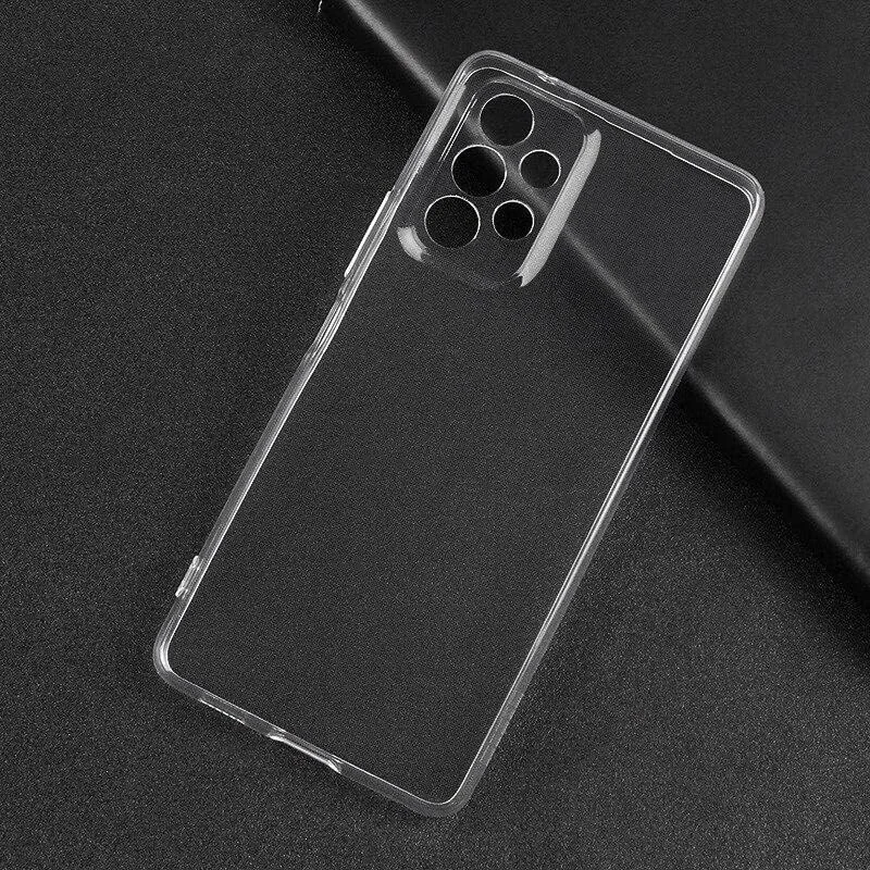 DL3 Mobilak Case Compatible with Samsung Galaxy A73 Case Crystal Soft TPU Gel Case Flexible Silicone Anti-Scratch Camera Protection TPU Cover - Clear