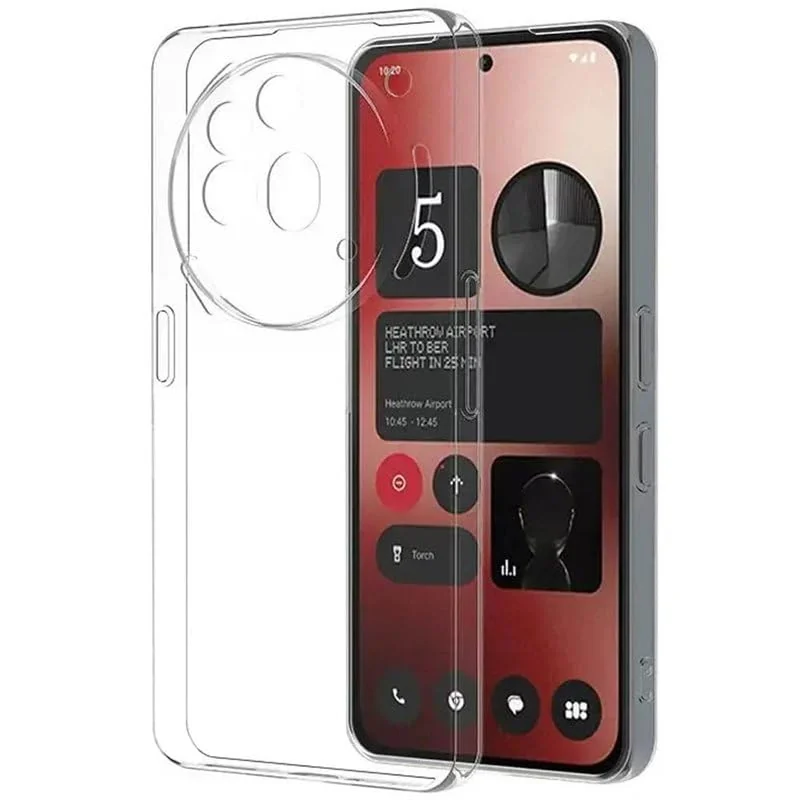 DL3 Mobilak Case Compatible with Nothing Phone 3A Pro, Case Crystal Soft TPU Gel Case Flexible Silicone Anti-Scratch Camera Protection TPU Cover - Clear