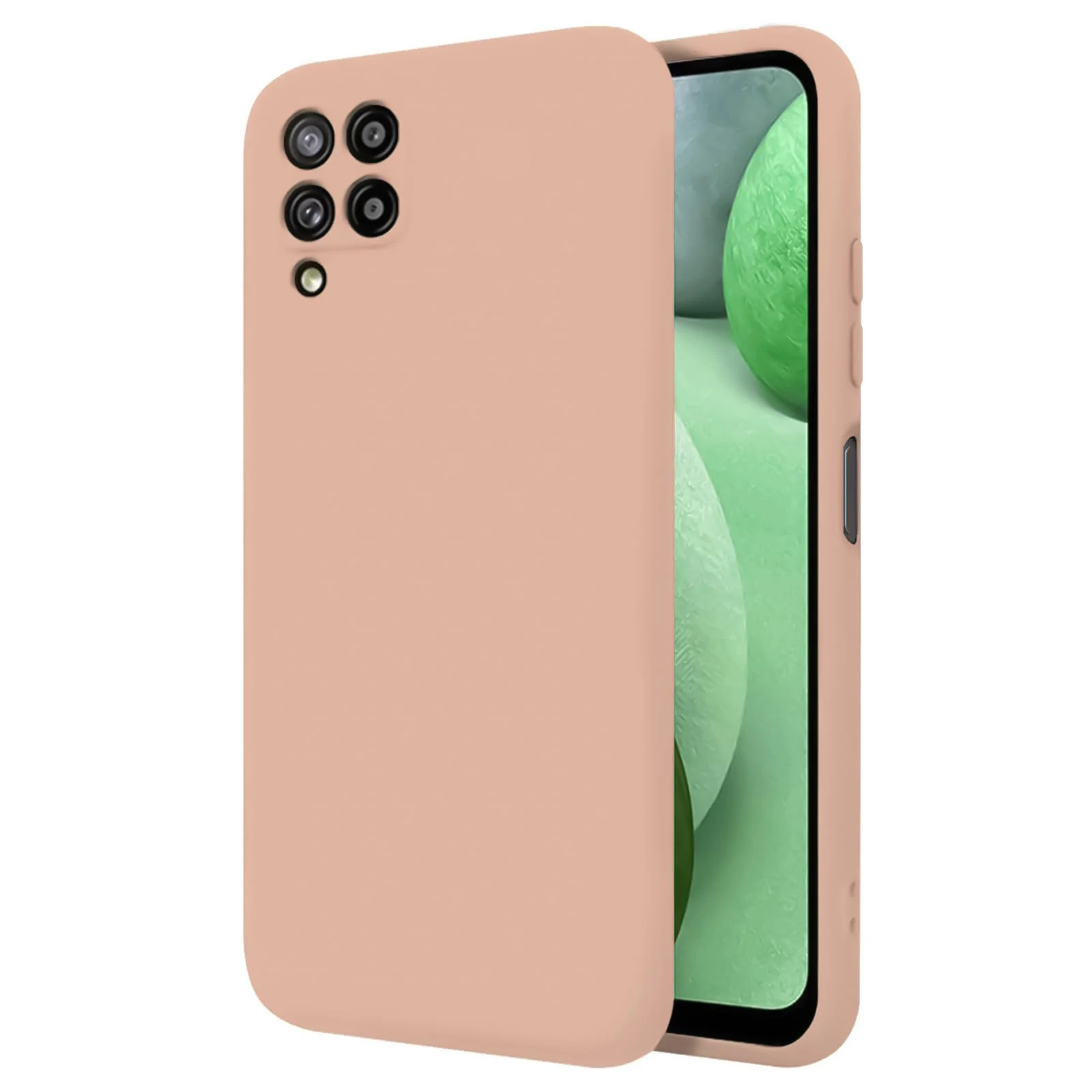 DL3 Mobilak Soft Silicone Gel Bumper Case for Samsung Galaxy A12 / M12 - Light Orange