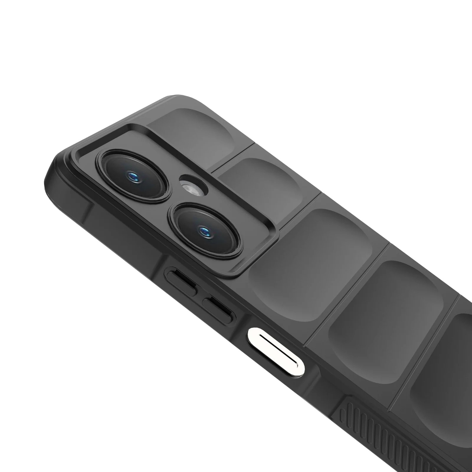 DL3 Mobilak Soft Silicone Protective Case for vivo Y27 4G / vivo Y35+ Plus with Camera Protection and Shockproof Design - Black