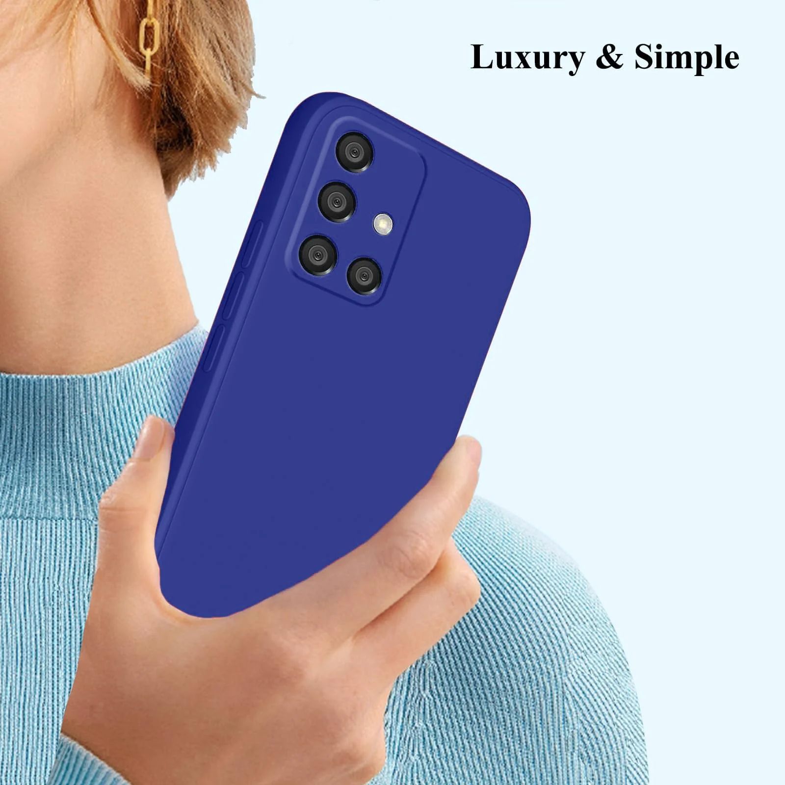 DL3 Mobilak Samsung Galaxy A51 Case, Soft Flexible Silicone Gel Rubber Bumper Cover, Full Body Shockproof Protective Phone Case - Pepsi