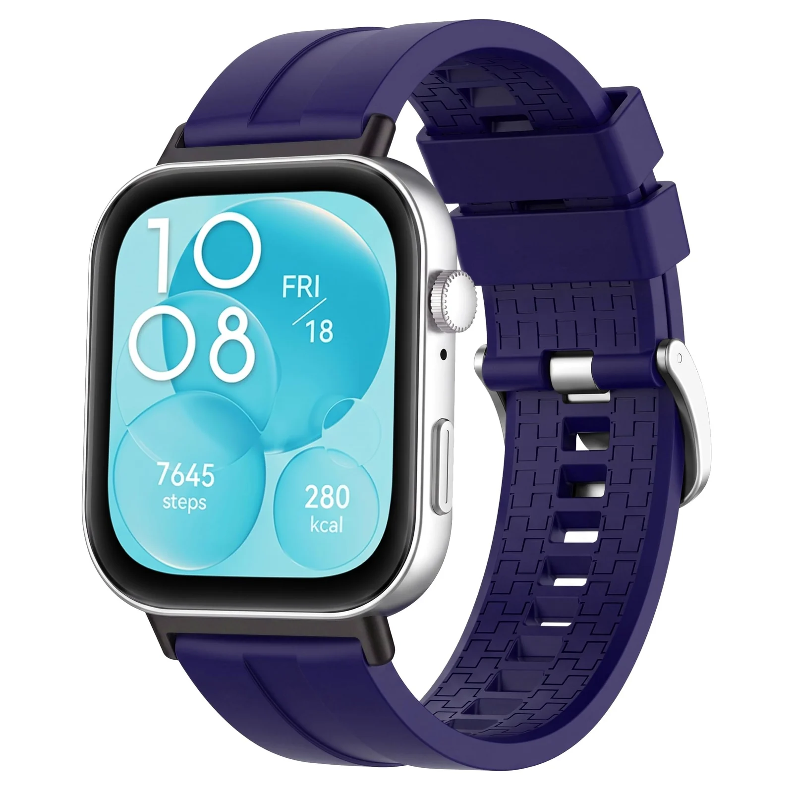 MOBIGON Soft TPU Silicone Sport Strap for Huawei Watch Fit 3 / 4 / 4 Pro / 5 / 5 Pro, Purple