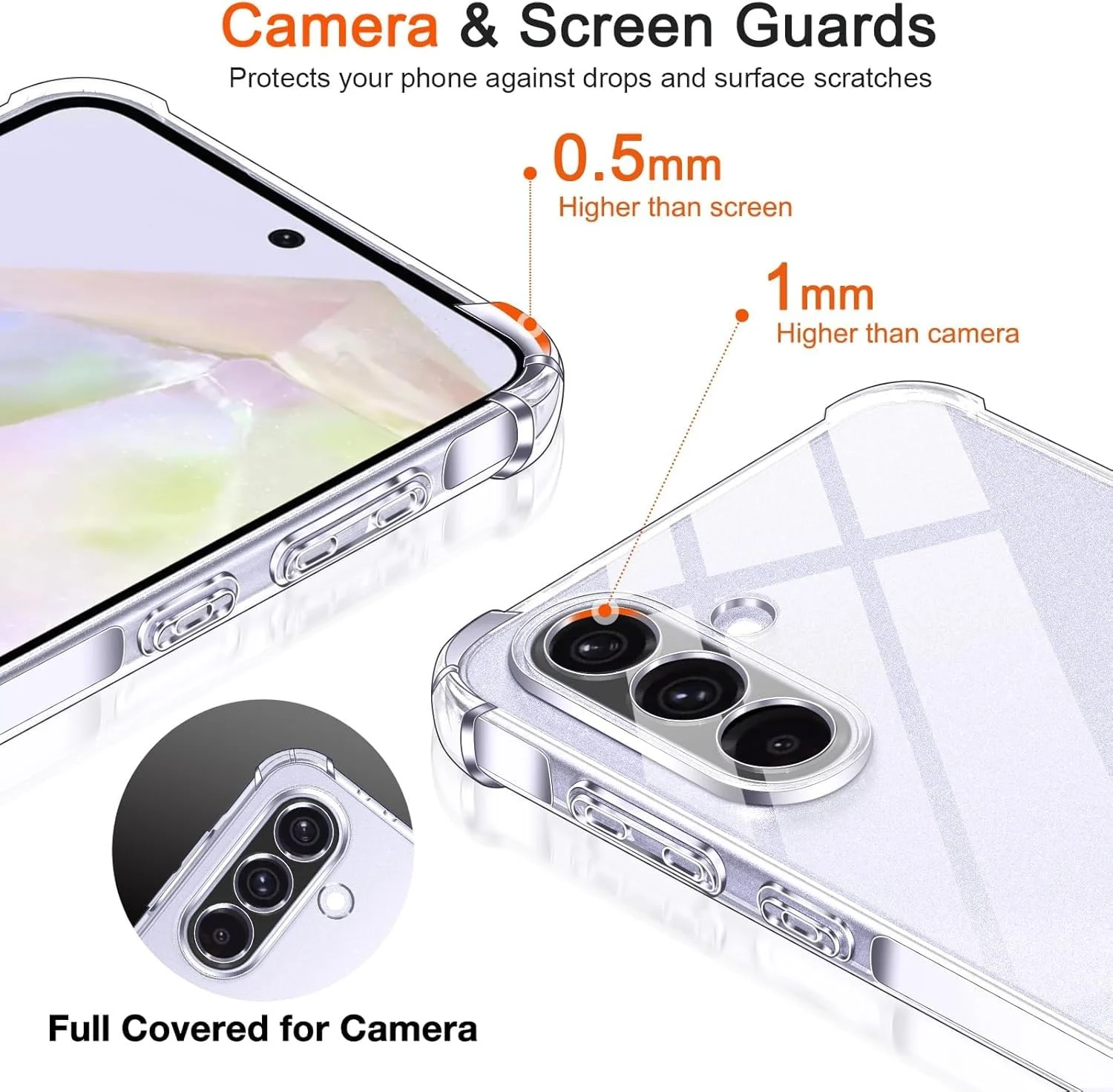 DL3 Mobilak Clear TPU Case for Samsung Galaxy A36 5G, Camera protection, Shock-absorbing protection, Scratch-resistant surface - Clear