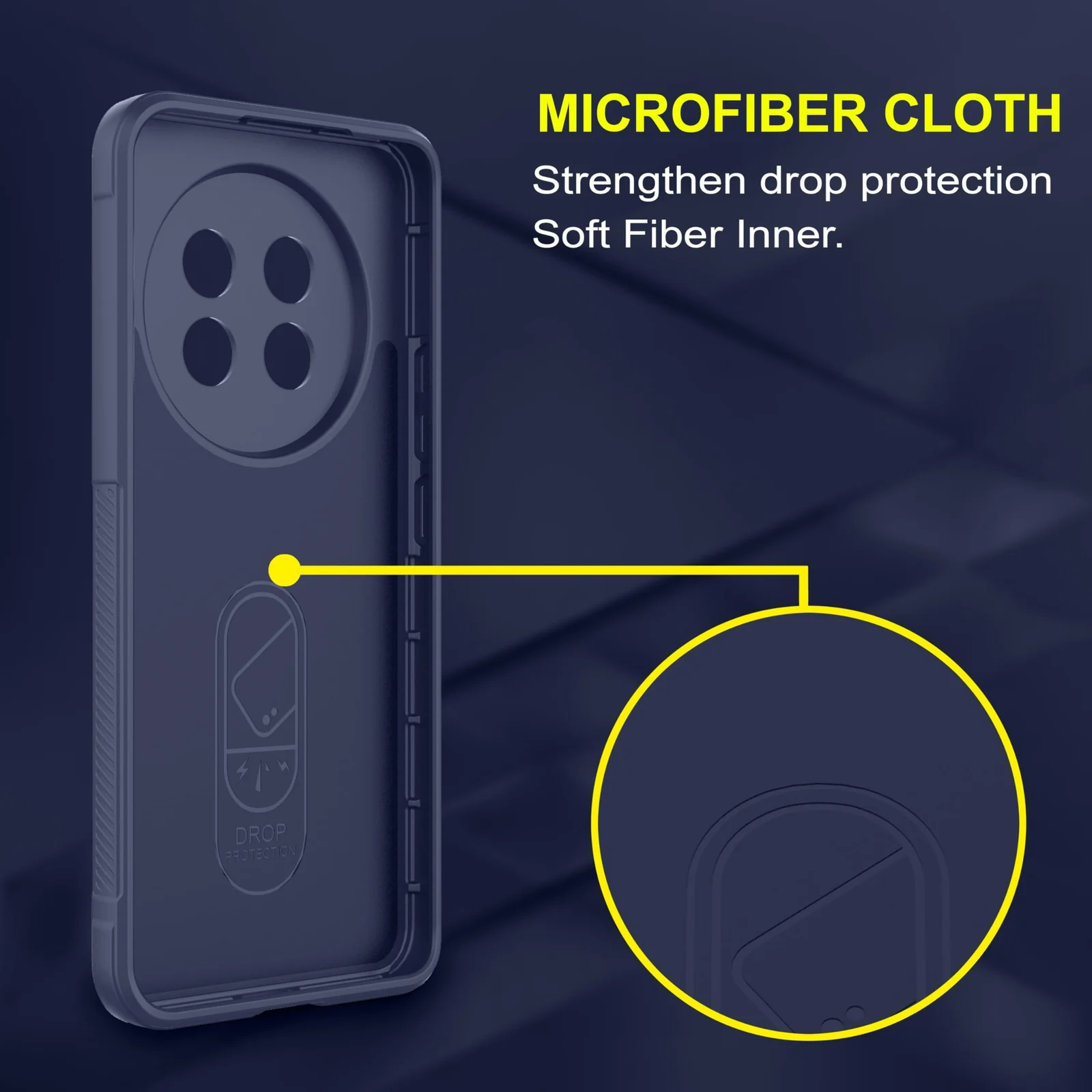 DL3 Mobilak Flexible Silicone and TPU Protective Case with Camera Protection for realme 13 Pro / realme 13 Pro Plus 5G - Blue