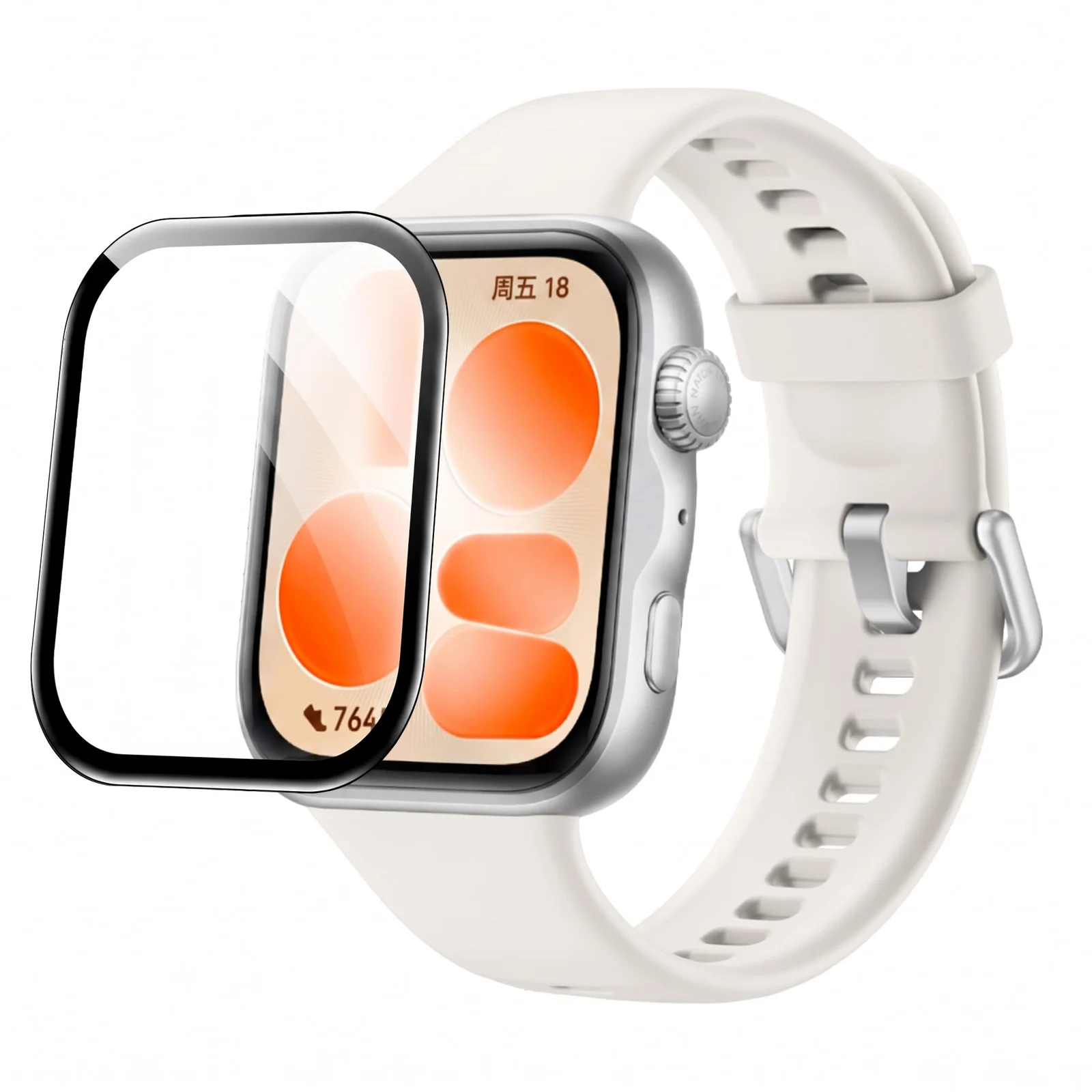 DL3 MOBILAK 3D Curved Soft Watch Screen Film for Huawei Watch Fit 5, Clear