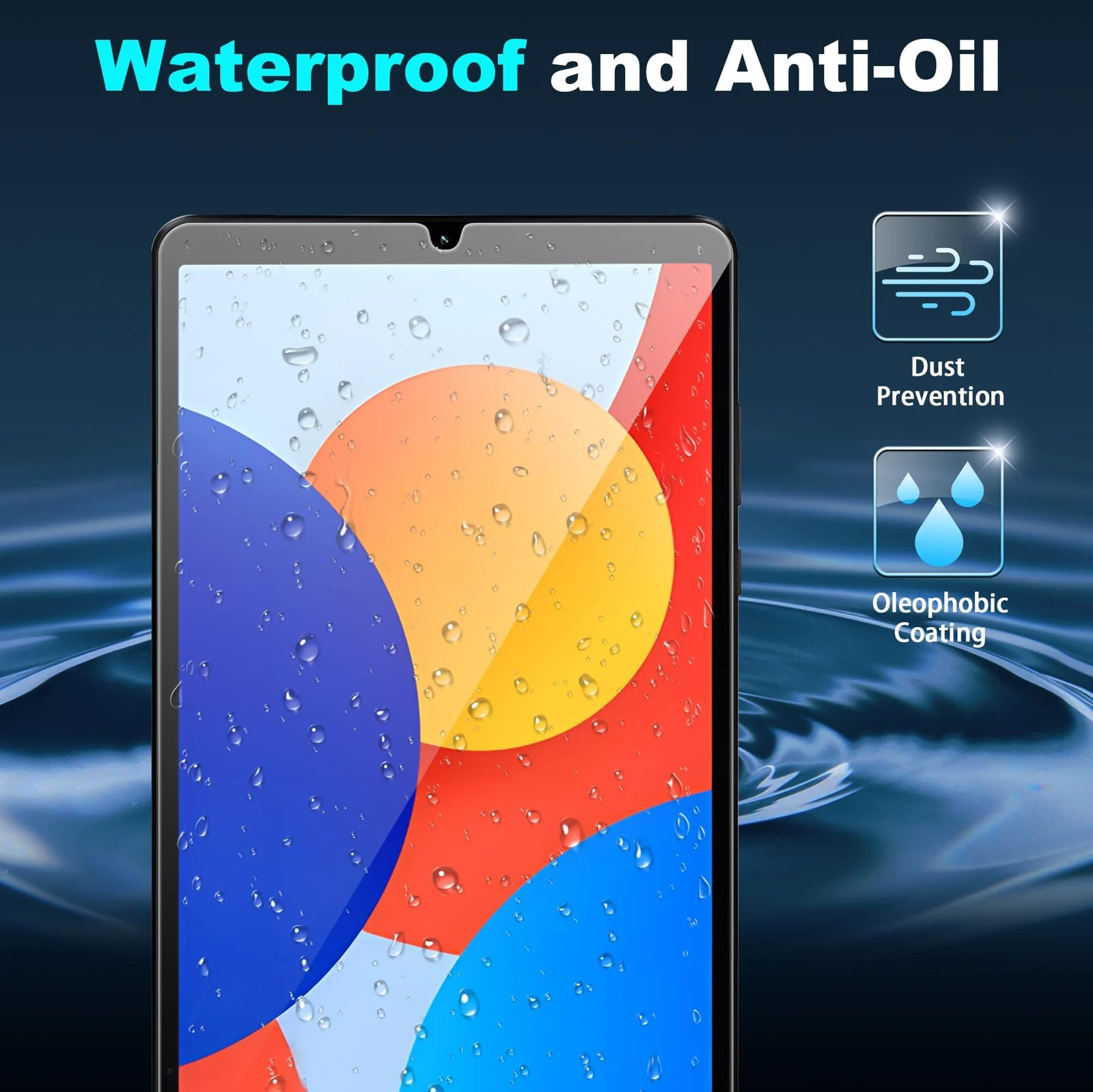 DL3 Mobilak Screen Protector For Xiaomi Redmi Pad SE 8.7 Inch Tablet Tempered Glass Film [HD Crystal ] [Easy Installation] [Scratch Resistant] [9H Hardness] - Clear