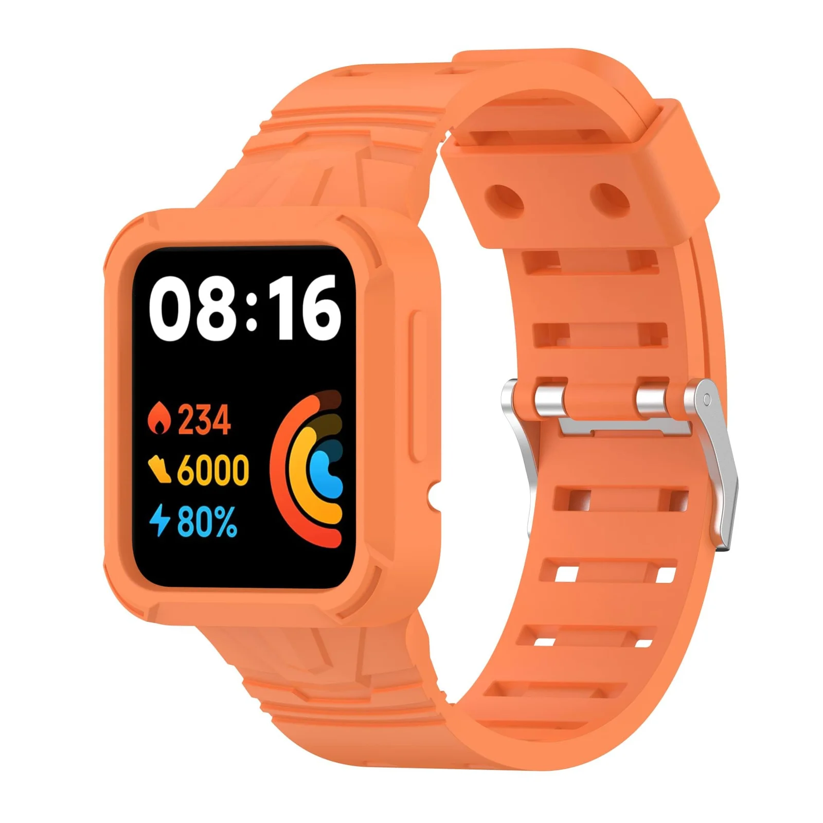 DL3 Mobilak Replacement Wrist Band Compatible with Xiaomi Redmi Watch 2 Lite/Mi Watch Lite/Poco Watch/Redmi Watch 2/Horloge 2, Adjustable Soft Silicone Wrist Strap with Cover - Black