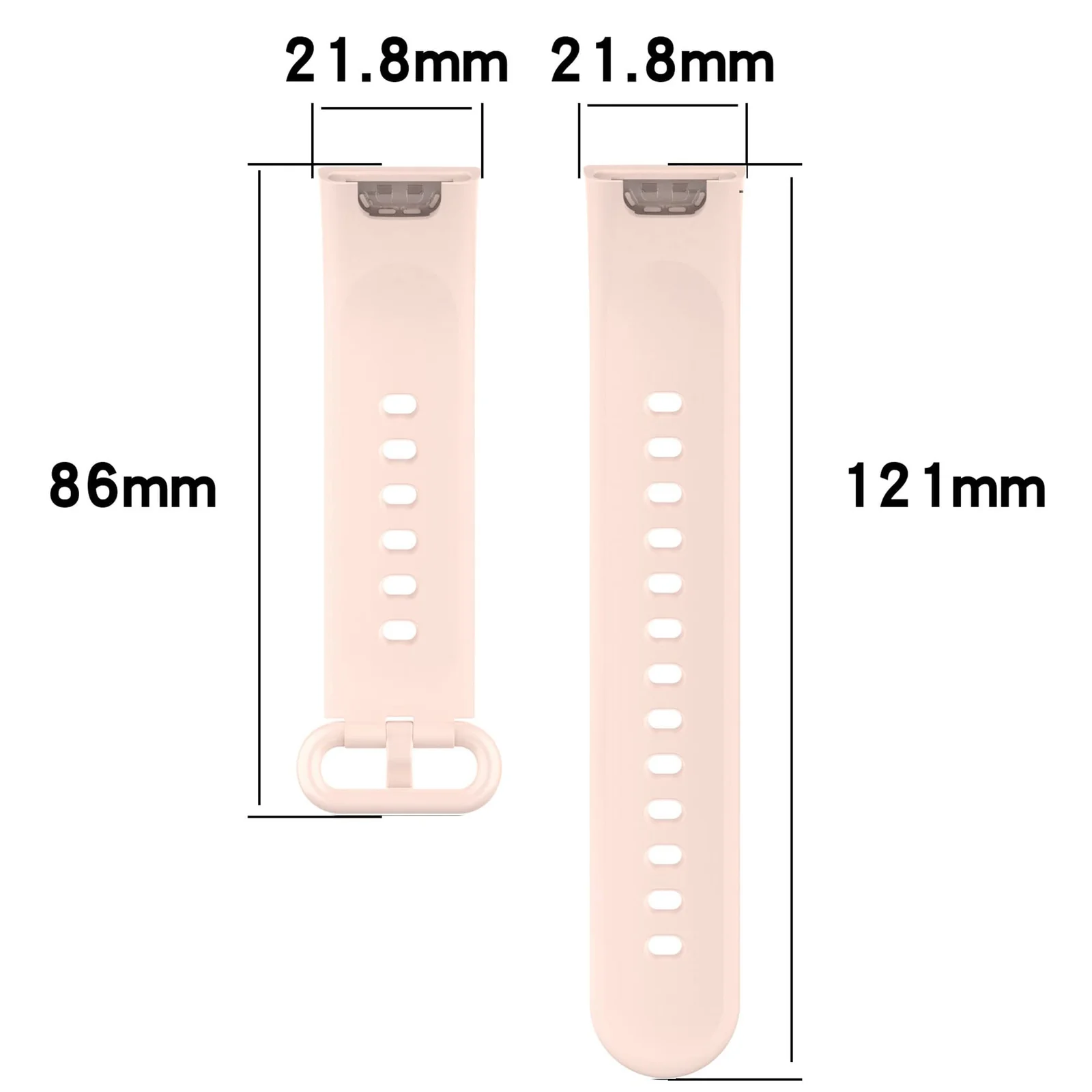 DL3 Mobilak Strap Compatible with Xiaomi Redmi Watch 2 Lite/Poco Watch/Redmi Watch 2 / Horloge 2 Soft Replacement Sport Silicone Strap - Light pink