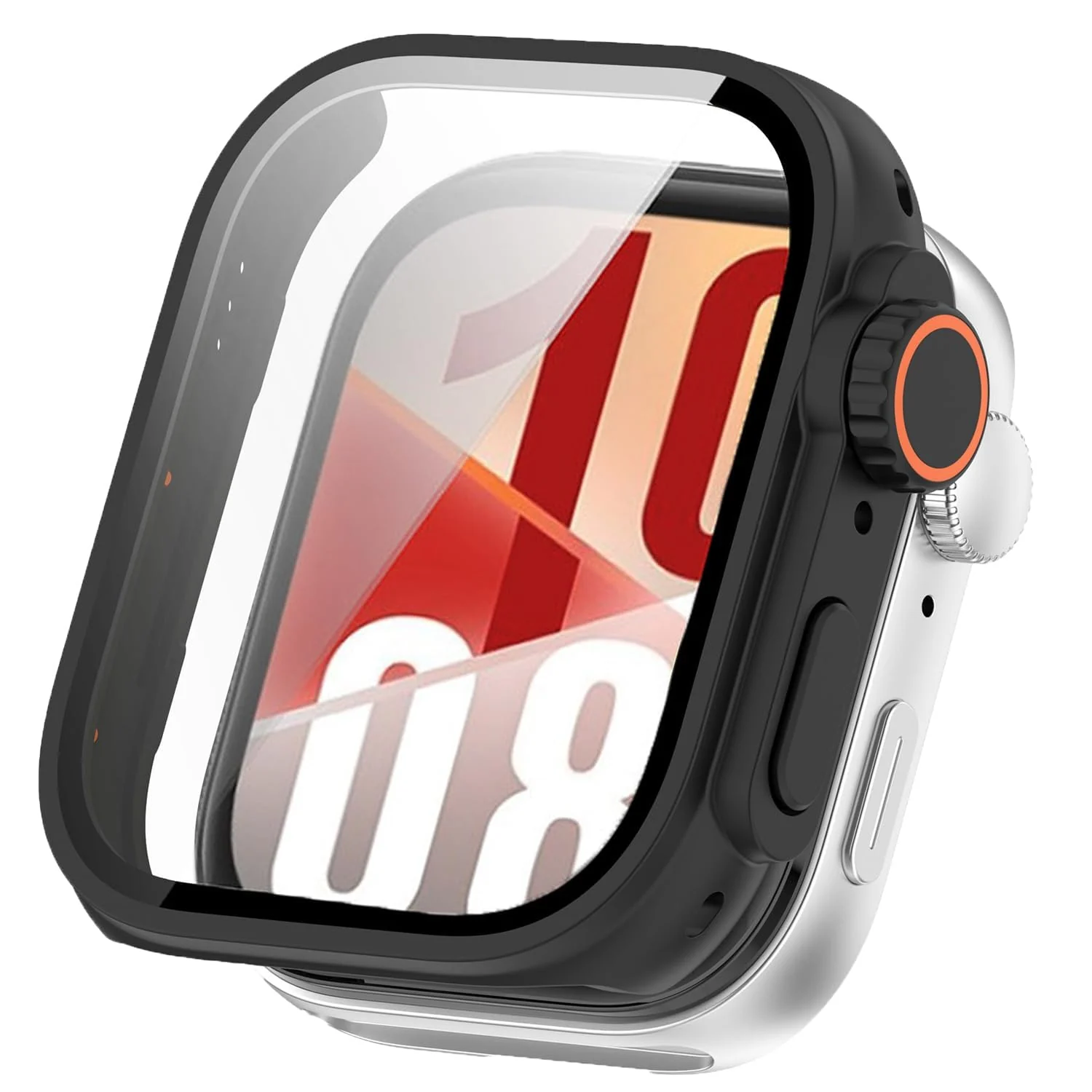 DL3 Mobilak for Huawei Watch Fit 4 2025 Case Screen Protector, [Looks Like iWatch Ultra Case] Built-in Tempered Glass Screen Unique Design Case Cover for Huawei Watch Fit4