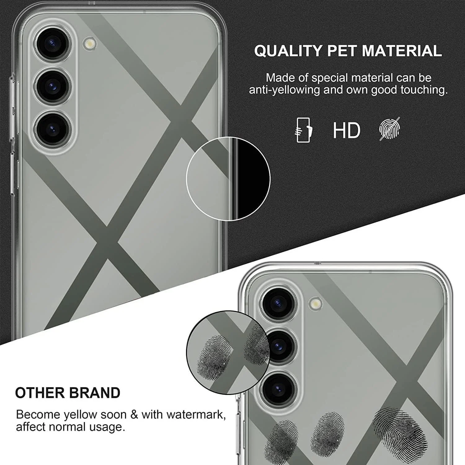 DL3 Mobilak Clear TPU Case for Samsung Galaxy S23 + Plus, Camera protection, Shock-absorbing protection, Scratch-resistant surface - Clear