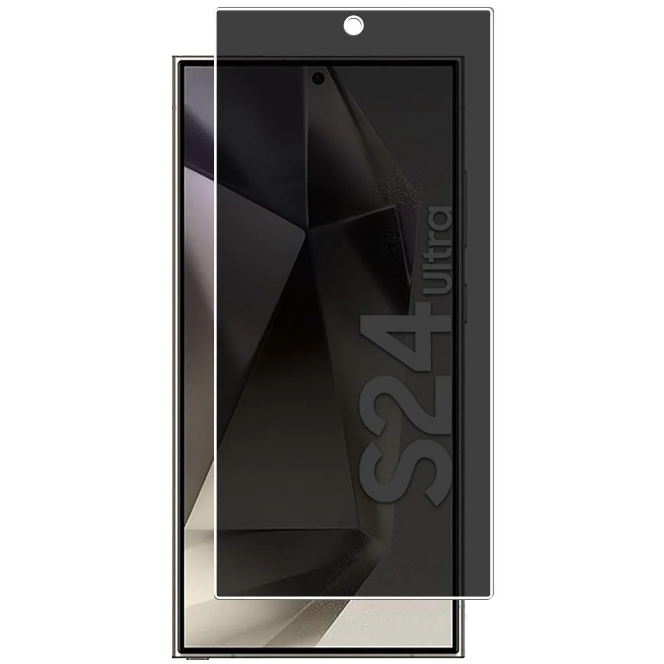 DL3 Mobilak Compatible with Samsung Galaxy S24 Ultra Privacy Screen Protector, Anti-Spy 9H Hardness Tempered Glass Film [Case Friendly] [Bubble Free] - Black