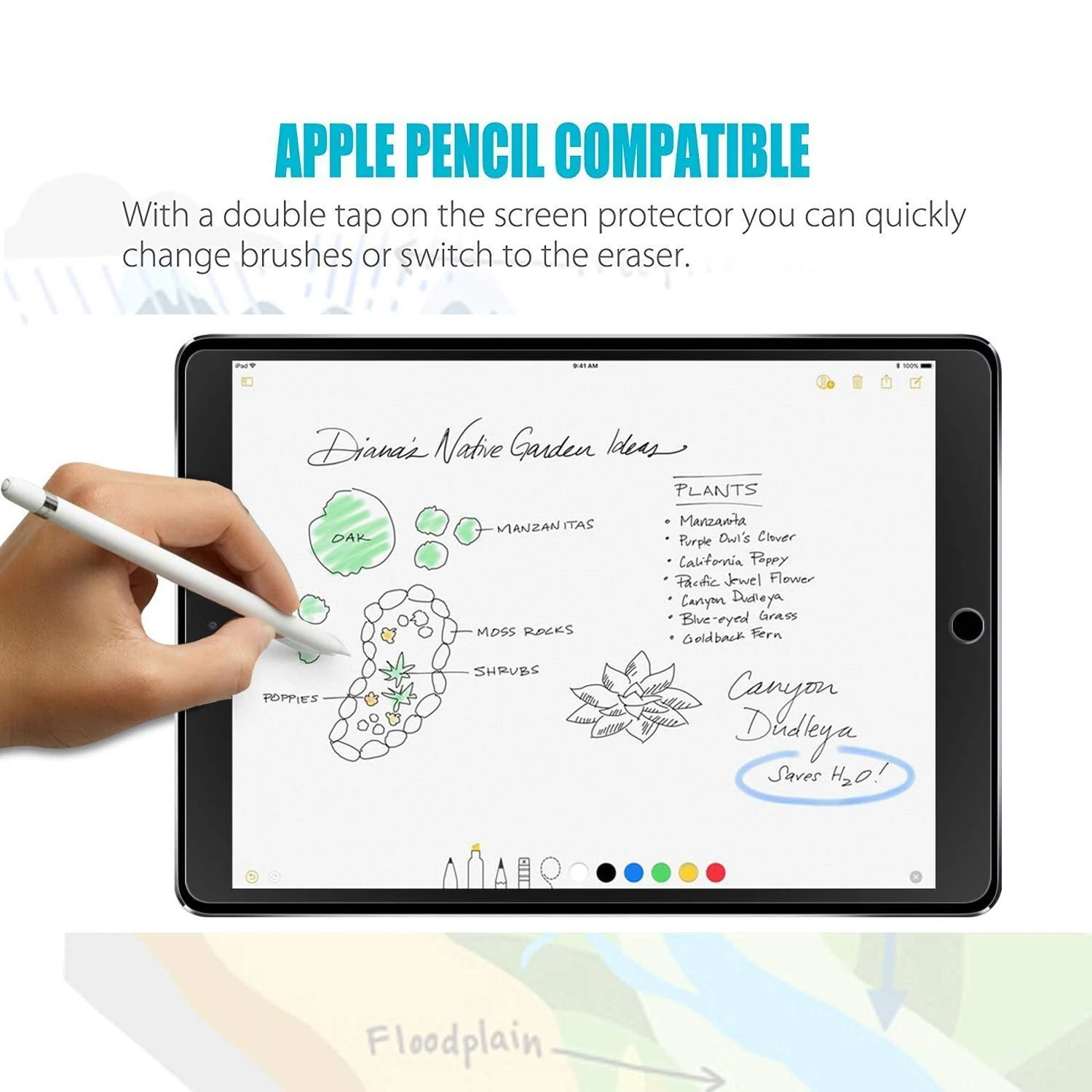 DL3 Mobilak Screen Protector For iPad Pro 12.9-Inch (2015/2017 Model, 1st/2nd Generation), Tempered Glass Film [HD Crystal ] [Easy Installation] [Scratch Resistant] [9H Hardness] - Clear