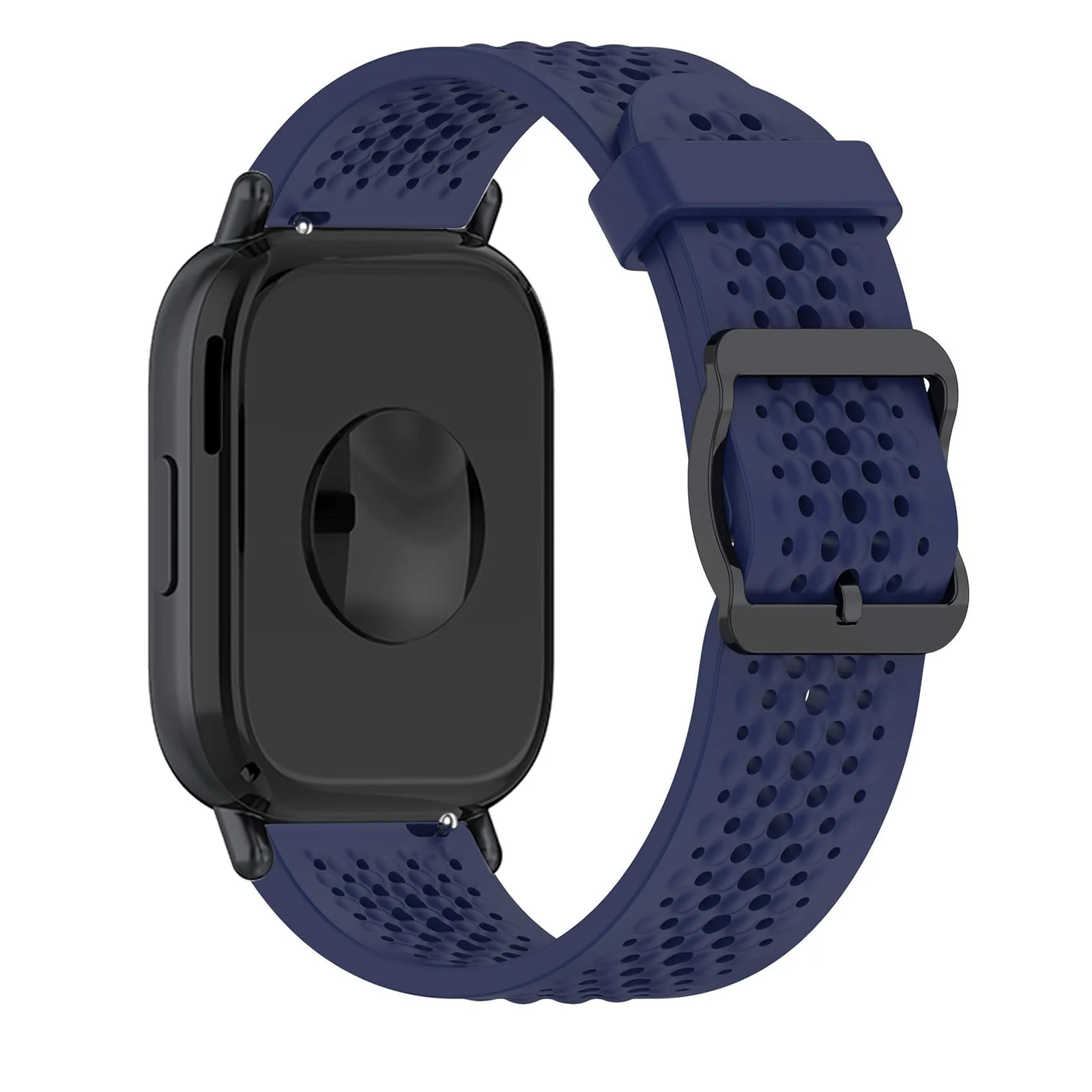 DL3 Mobilak 22 mm Silicone Breathable Sport Bracelet For Xiaomi Redmi Watch 5 Active/Redmi Watch 5 Lite Strap, 22mm Adjustable Armband Watchbands Quick Wristband Watch Strap Bands - Blue