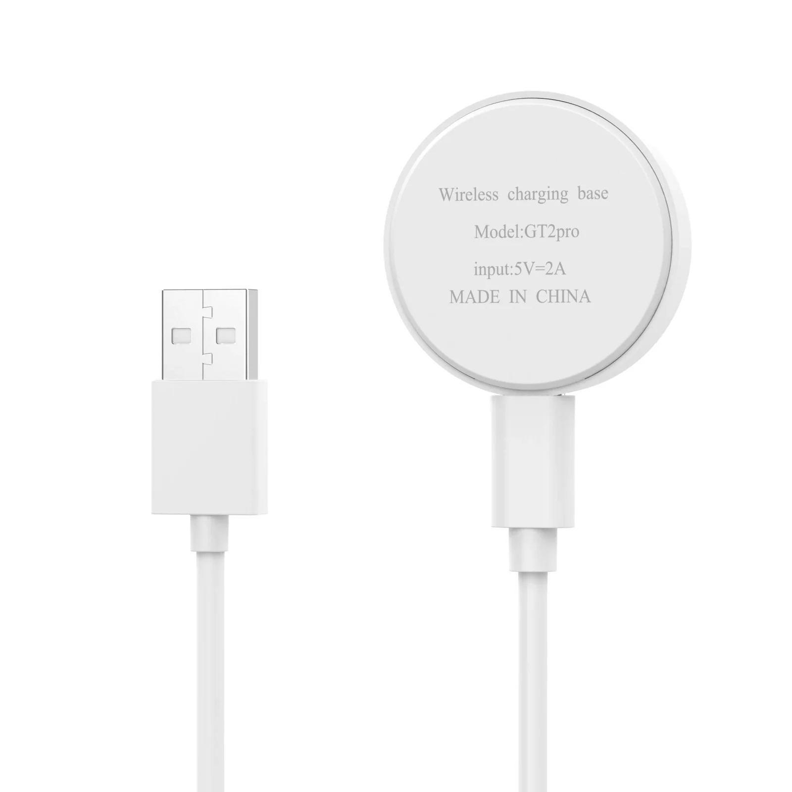 DL3 Mobilak Magnetic Charger Compatible with Huawei Watch GT5/GT4/GT3/GT3 Pro/GT3 SE/GT2 Pro/Watch 4/4 Pro/3/3 Pro/Ultimate/GT Runner, Portable Charger Dock with a Separate 100 cm Charging Cable Cord - White