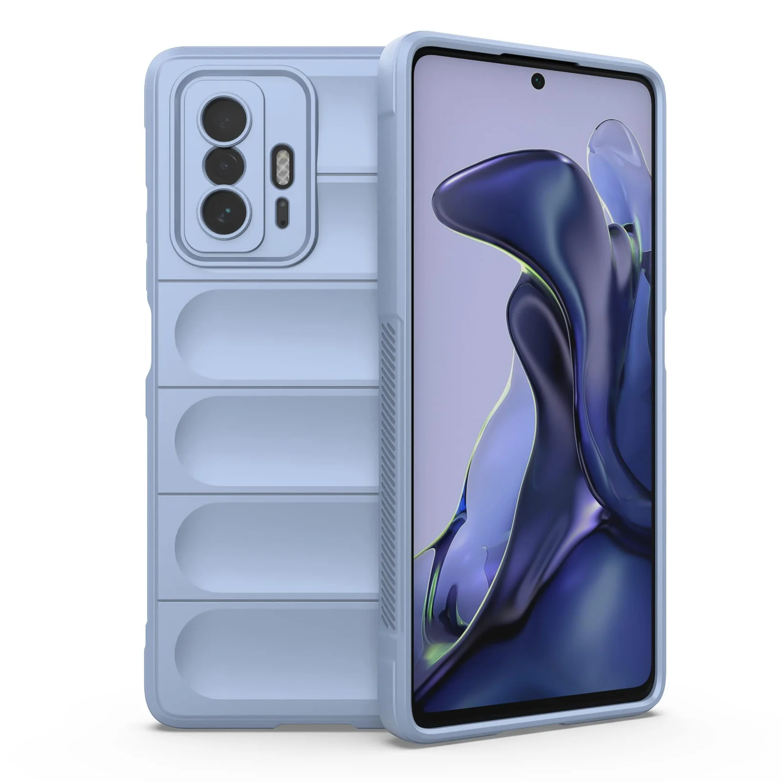 DL3 Mobilak Rugged Protective Case for Xiaomi 11T 5G / Xiaomi 11T Pro 5G, Camera protection, Shock-absorbing protection, Non-slip grip - Baby Blue