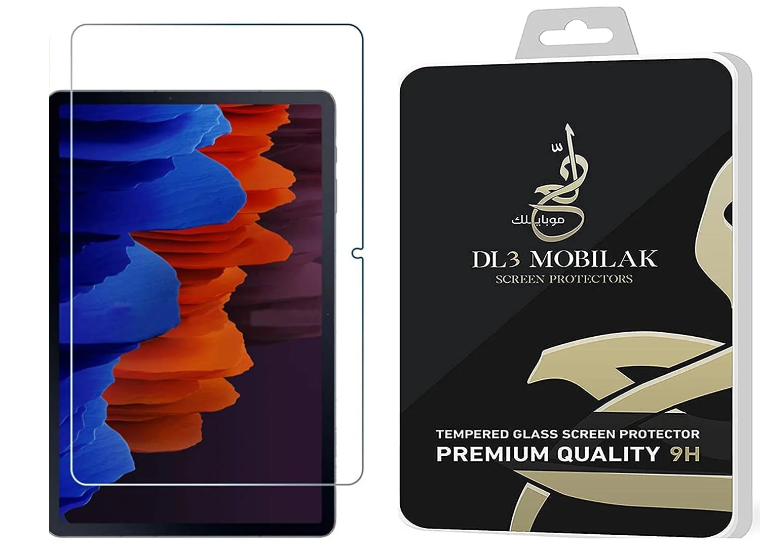 DL3 Mobilak Screen Protector For Samsung Galaxy Tab S9 FE 5G 10.9 Inch/Galaxy Tab S9 11 Inch 2023 Tablet Tempered Glass Film [HD Crystal ] [Easy Installation] [Scratch Resistant] [9H Hardness] - Clear