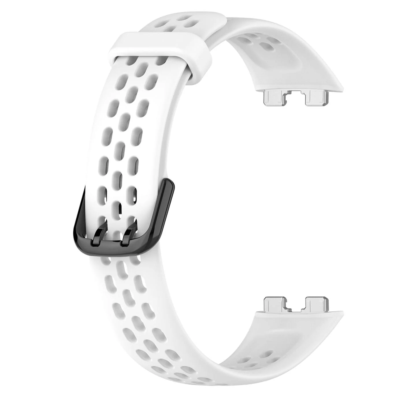 DL3 Mobilak Strap for HUAWEI Band 9 / HUAWEI Band 8 Replacement Band, Silicone Belt, Soft, Waterproof, Sweatproof, Easy to Put on and Take Off, HUAWEI Band 8/Band 9 Replacement Strap, Sport Band - White