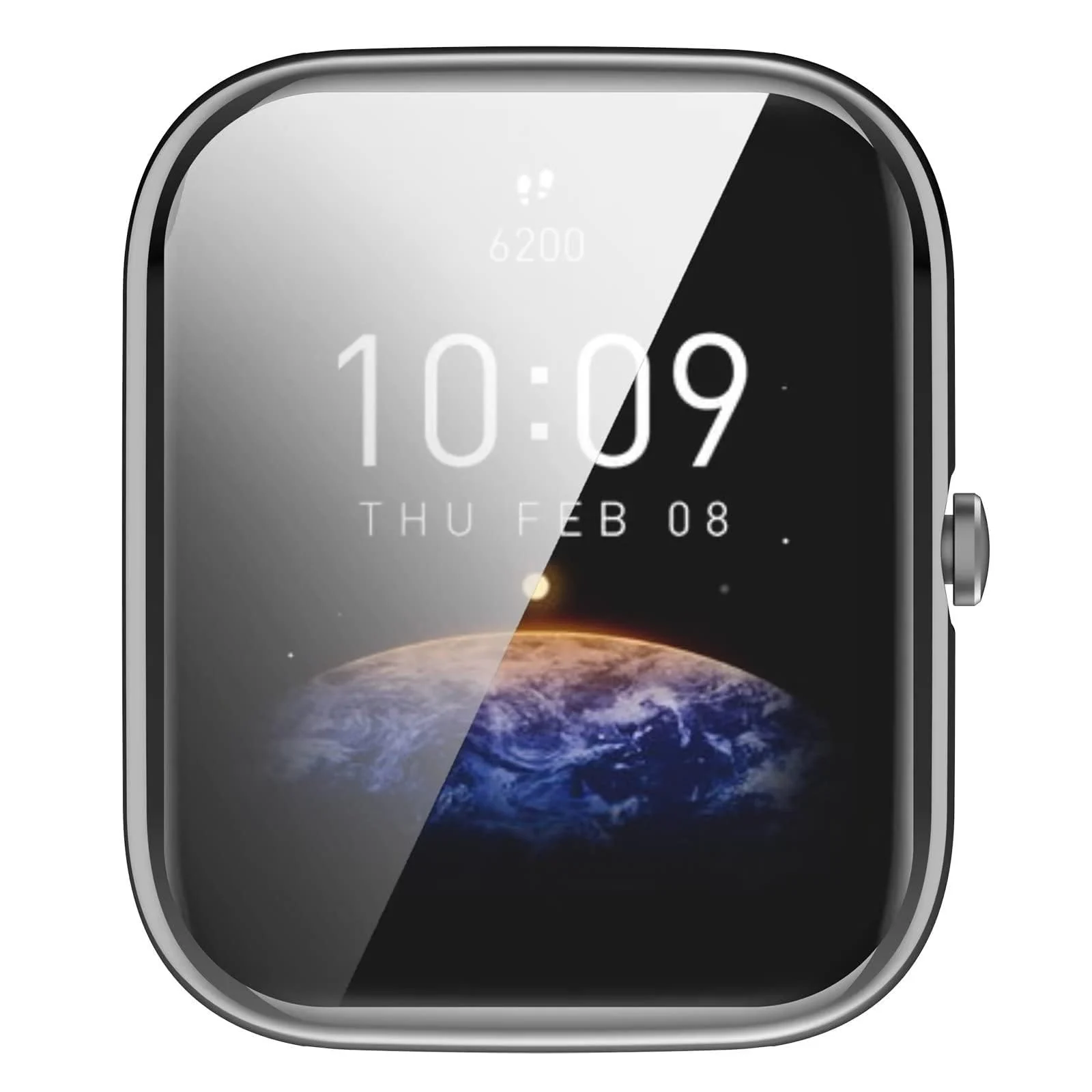 DL3 Mobilak Case Compatible with Amazfit Bip3 Pro/Amazfit Bip 3 Case All-Around Screen Protector Watch Soft TPU Shockproof Cover Slim Guard Thin Bumper Shell Protector - Silver