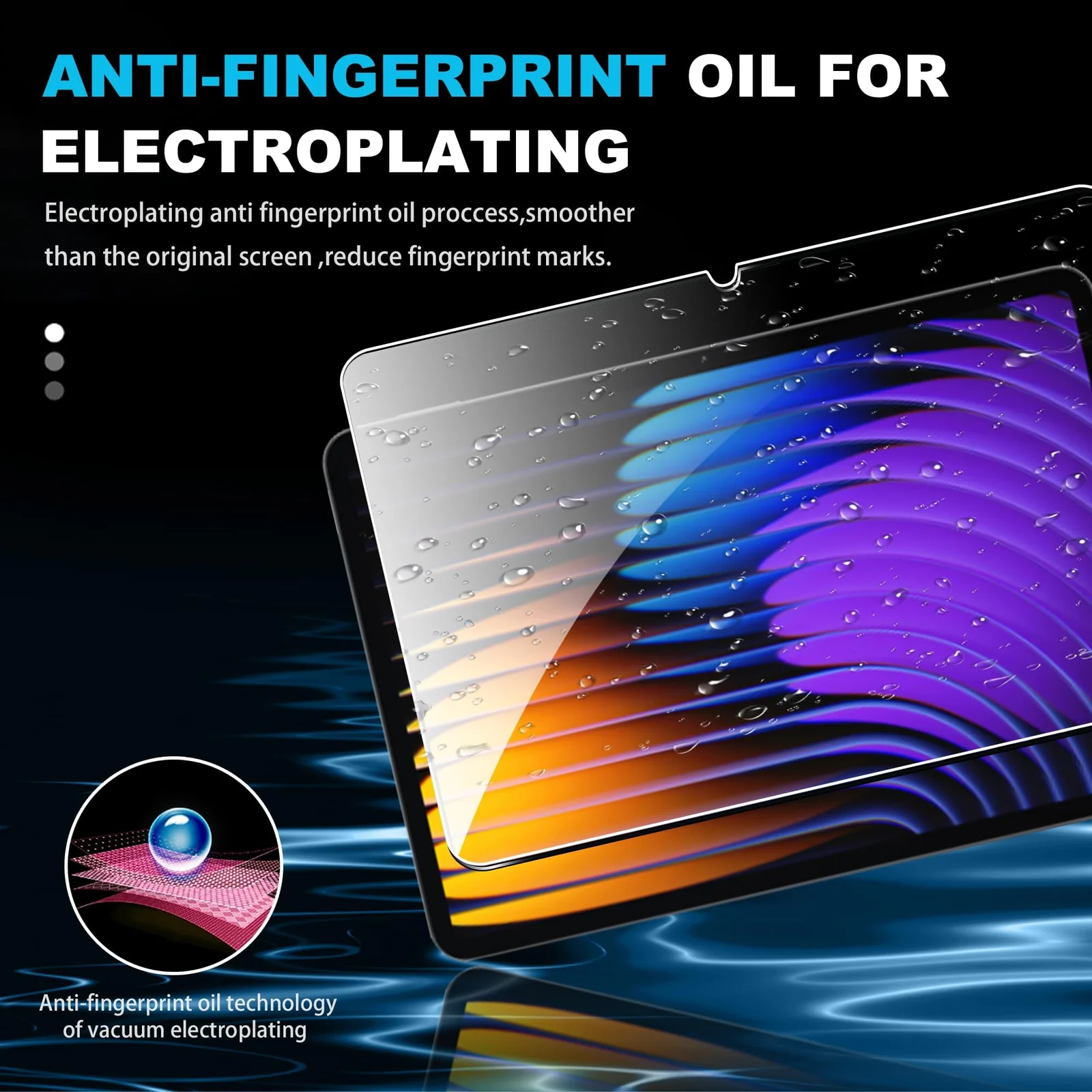 DL3 Mobilak Screen Protector For Xiaomi Pad 7/7 Pro Tempered Glass Film [HD Crystal ] [Easy Installation] [Scratch Resistant] [9H Hardness] - Clear