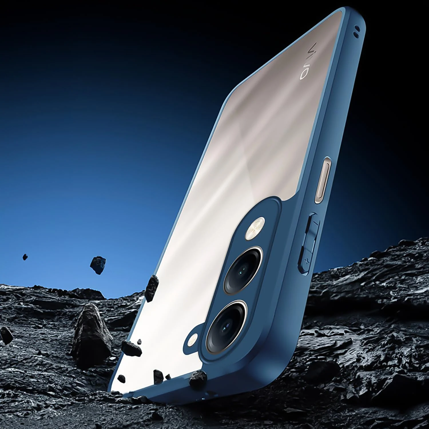 DL3 Mobilak Rugged Protective Case for vivo Y04 / vivo Y29s 5G, Camera protection, Shock-absorbing protection, Scratch-resistant surface - Blue