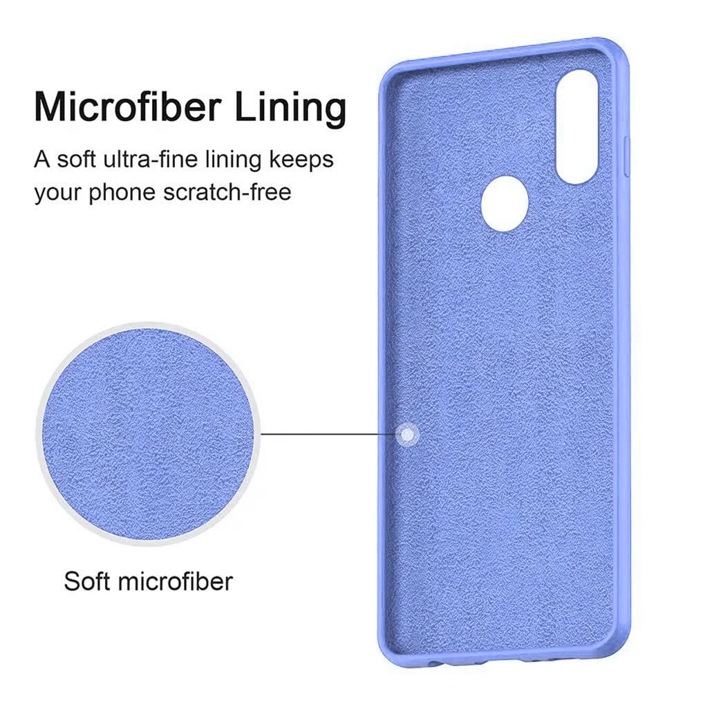 DL3 Mobilak Soft Silicone Protective Case for Huawei nova 3i with Microfiber Lining and Shockproof Design - Baby Blue