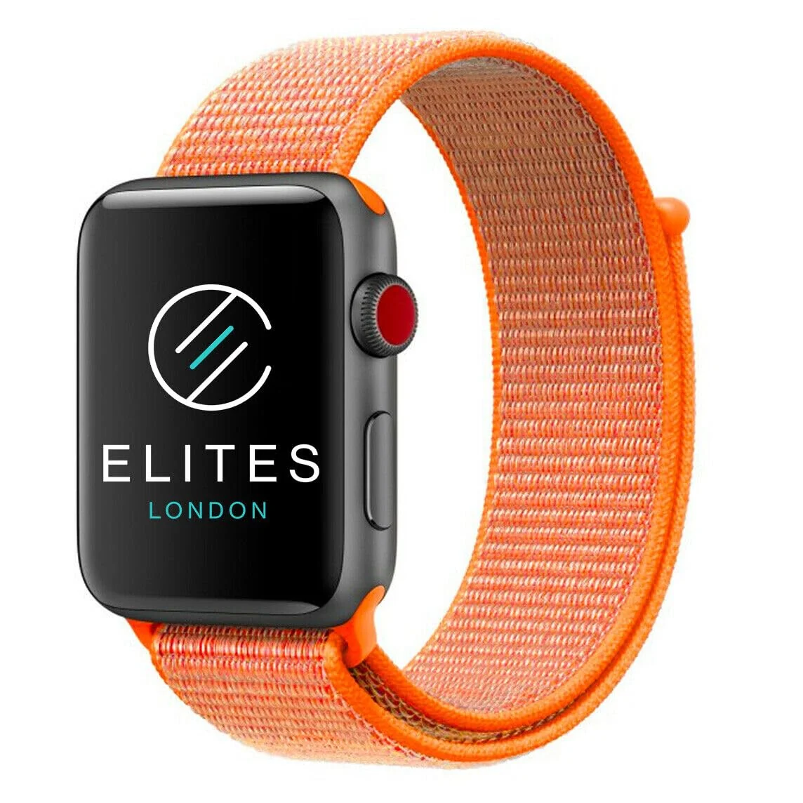 DL3 Mobilak Sport Loop Straps For Apple Watch Strap 41mm 40mm 38mm, Breathable Nylon Men Women Strap, Adjustable Elastic Braided Replacement Band for iWatch Series 8/SE/7/6/5/4/3/2/1 - Spicy Orange