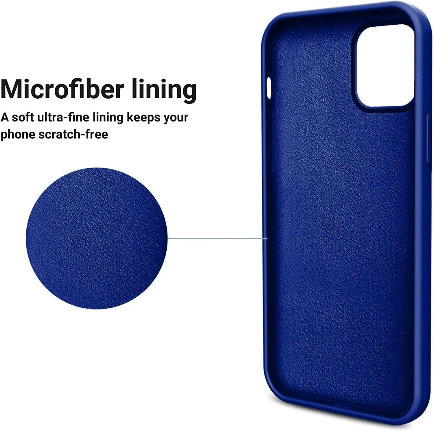DL3 Mobilak Liquid Silicone Case for iPhone 14 Pro (6.1 Inch), Shock-absorbing protection, Scratch-resistant surface, Soft microfiber lining - Pepsi
