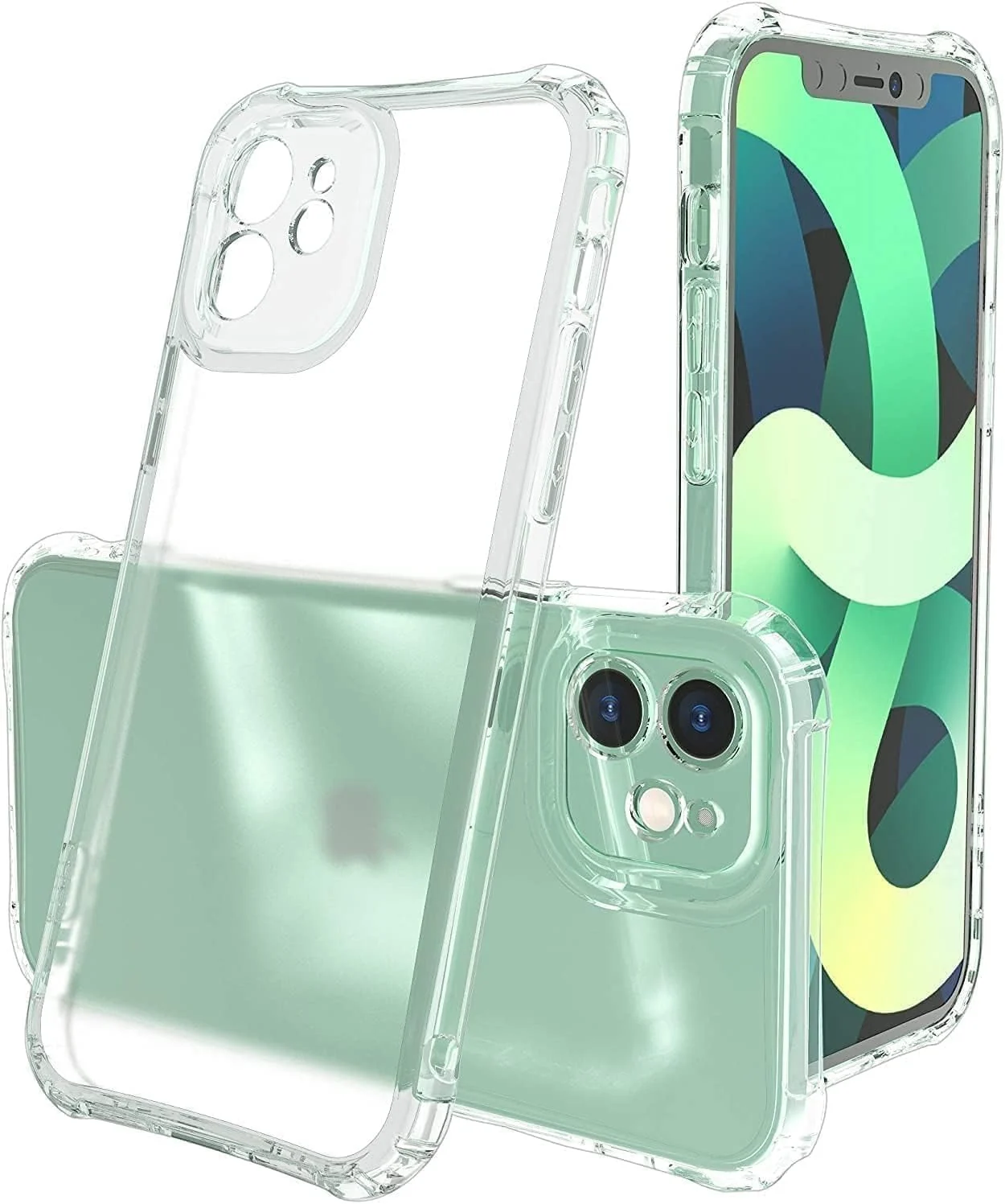 DL3 Mobilak Clear TPU Protective Case for iPhone with Camera Protection and Shockproof Design - Clear