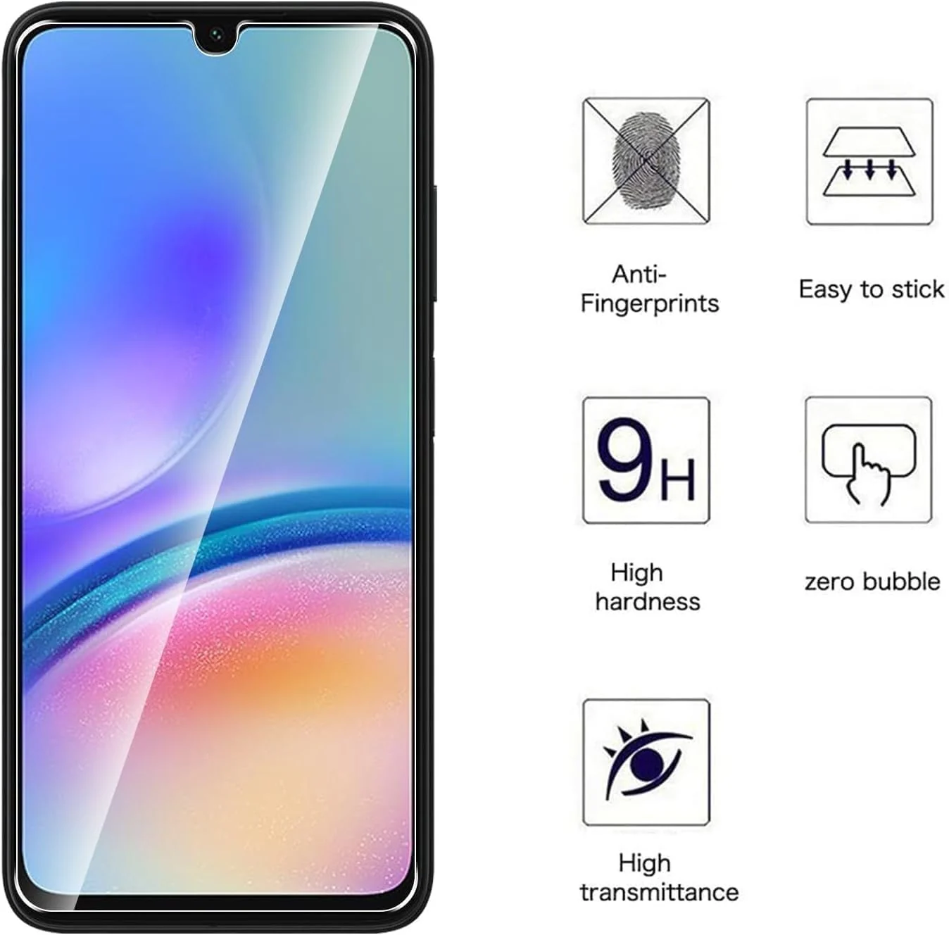 DL3 Mobilak Tempered Glass Screen Protector For Samsung A05s /A05 /A06 - Clear