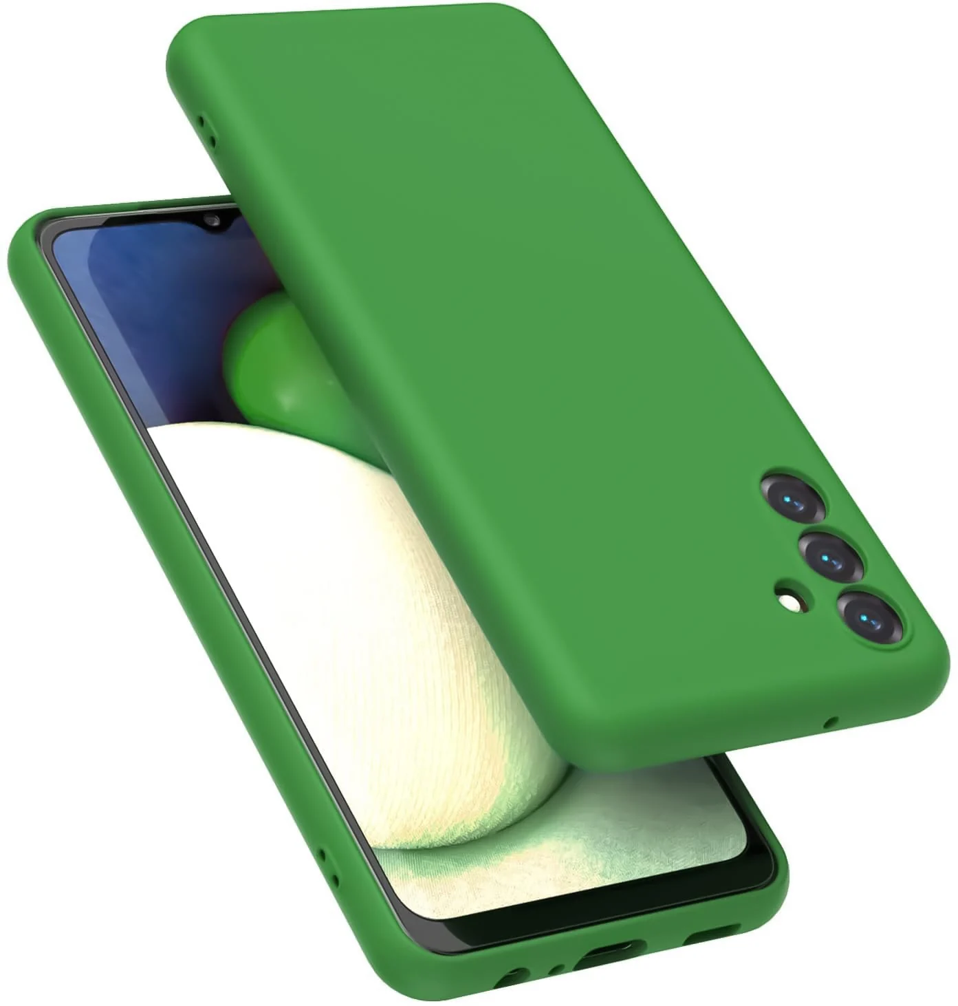 DL3 Mobilak Silicone Protective Case for Samsung Galaxy A35, Shock-absorbing protection, Scratch-resistant surface, Soft microfiber lining - Neon Green