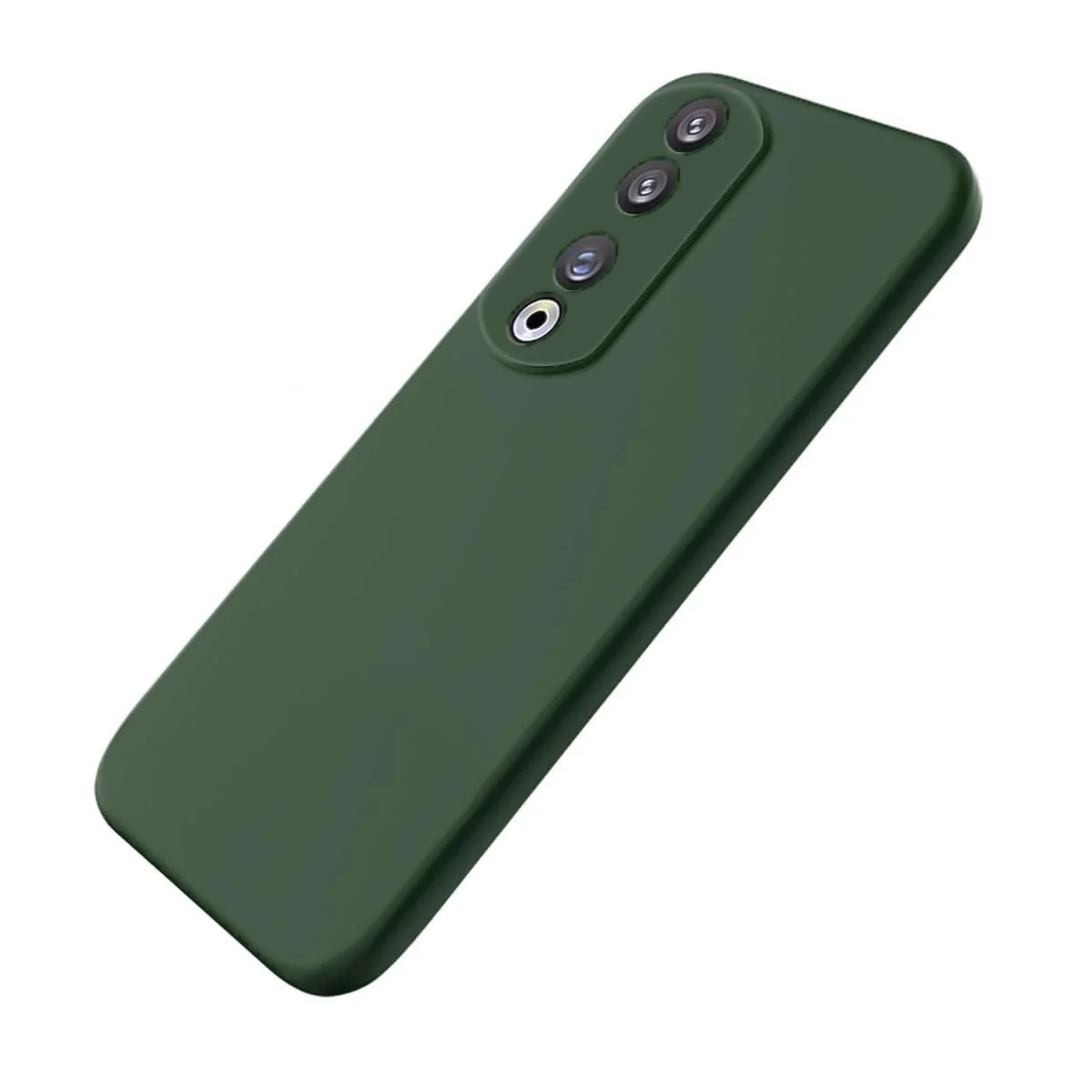 DL3 Mobilak Honor 70 Case, Soft Flexible Silicone Gel Rubber Bumper Cover, Slim Fit Full Body Shockproof Protective Phone Case - Green