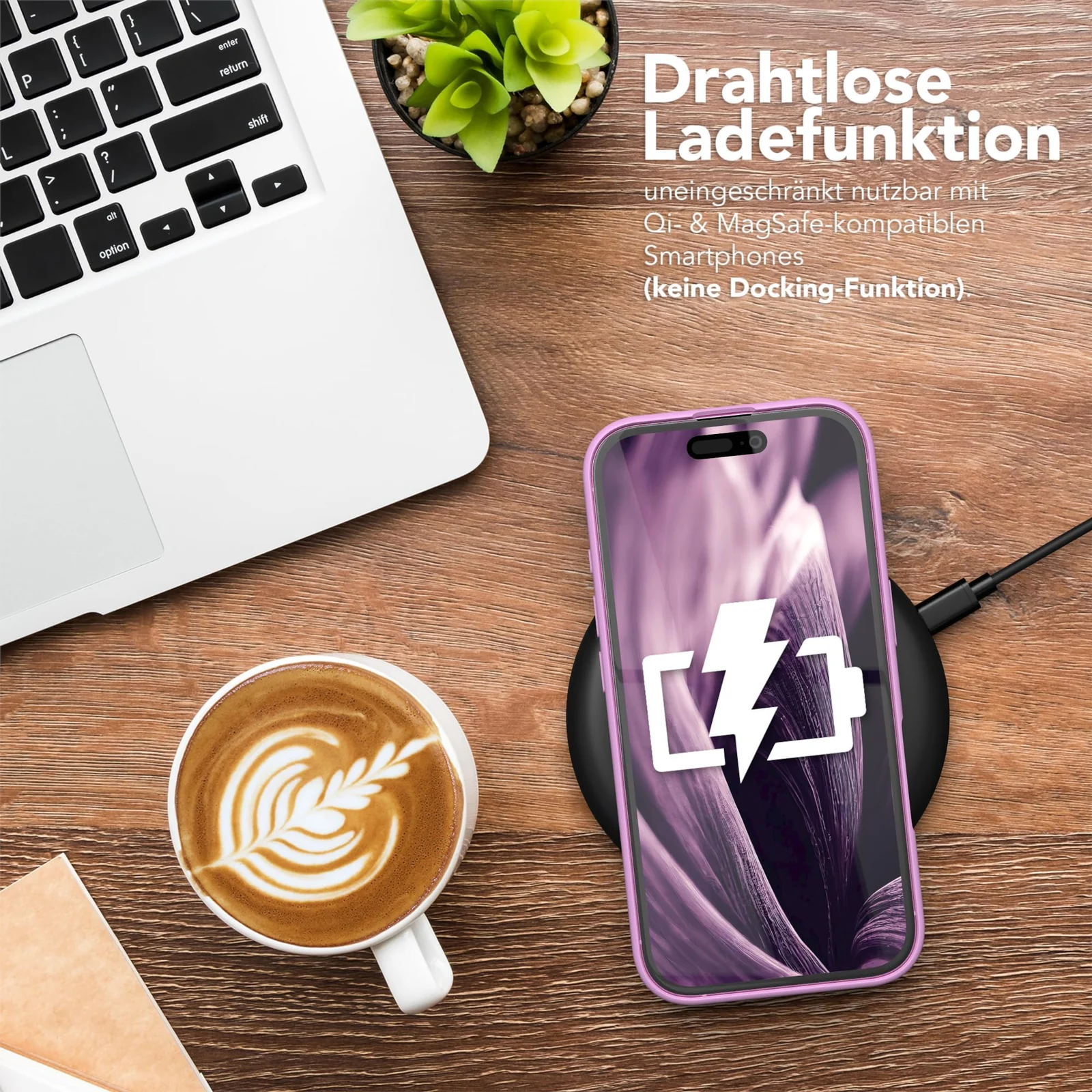 DL3 Mobilak Clear PC and TPU Protective Case for iPhone 16 with Military-Grade Protection and Anti-Yellowing Design - Pink