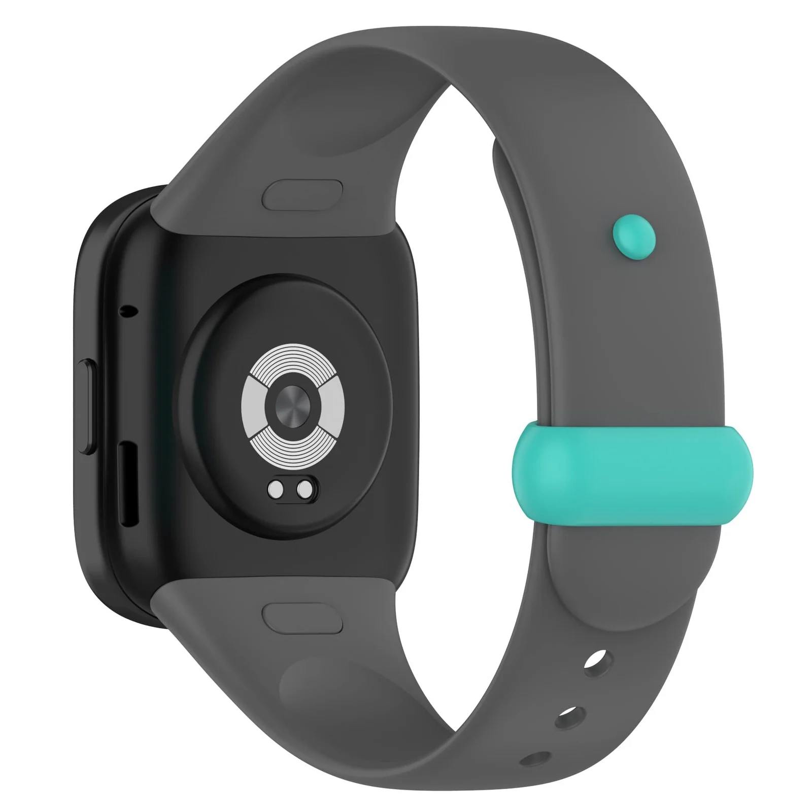 DL3 Mobilak Strap for Xiaomi Redmi Watch 3 Only, Soft Silicone Watch Band with Secure Buckle, Sport Replacement Wristband Bracelet Strap for Men & Women - Dark Gray