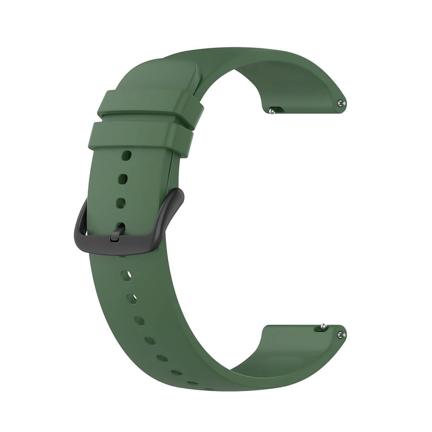 DL3 Mobilak Silicone Buckle Band 22MM Strap For Xiaomi Redmi Watch 5 Active/5 Lite/Samsung Galaxy Watch 3 45mm/Watch 46mm/Gear S3/Huawei watch GT5 GT4 GT3 GT2 GT 46MM/GT2E/GT3 Pro GT 5 Pro - Green