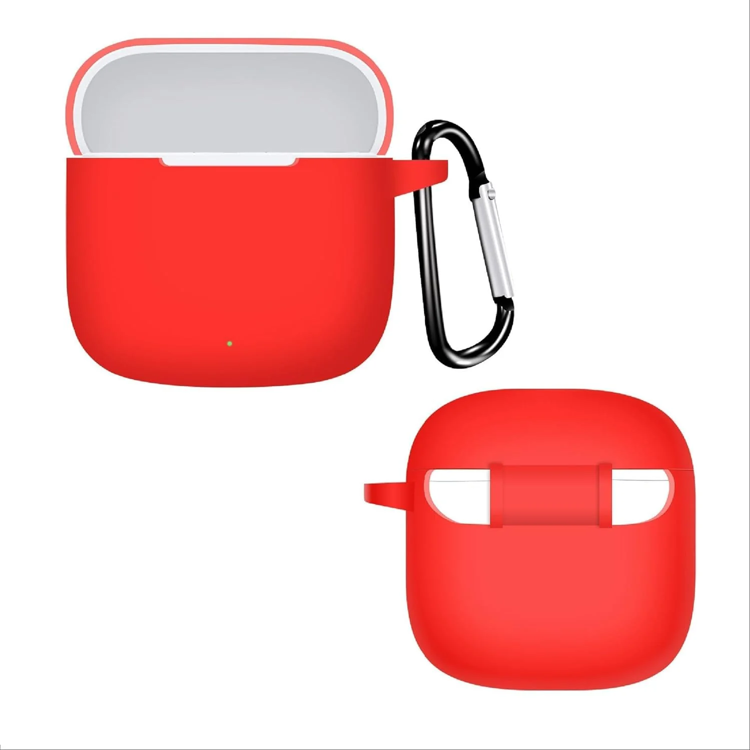 DL3 Mobilak Silicone Case Compatible with Huawei Freebuds SE 2 Earbuds, Soft Silicone Protective Case Cover, Shockproof Sleeve with Carabiner - Red