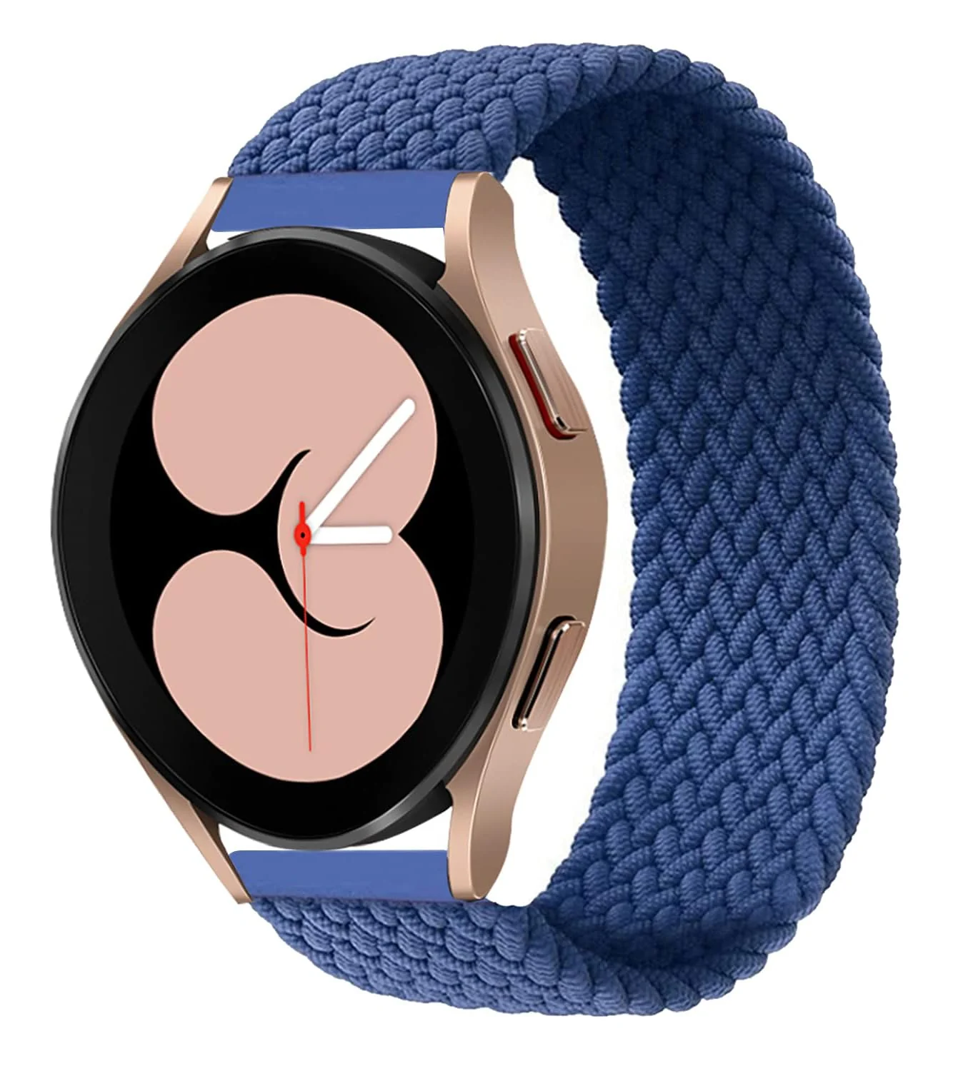 DL3 MOBILAK Band 20MM Nylon Braided Solo Loop Strap Compatible with Samsung Gear Sport/Watch 6/5/4 40mm 44mm/Watch 6 Classic 43mm 47mm/5 Pro 45mm/active 2 40mm 44mm (Small) - Blue