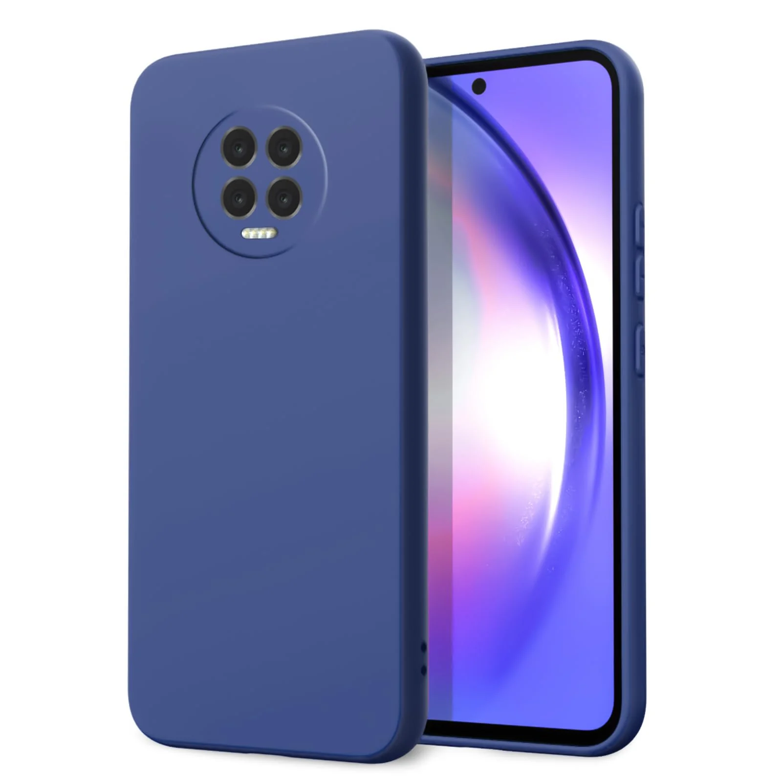 Dl3 Mobilak Infinix Note 7 Case,Soft Flexible Silicone Gel Rubber Bumper Cover,Slim Fit Full Body Shockproof Protective Phone Case (Light Purple)