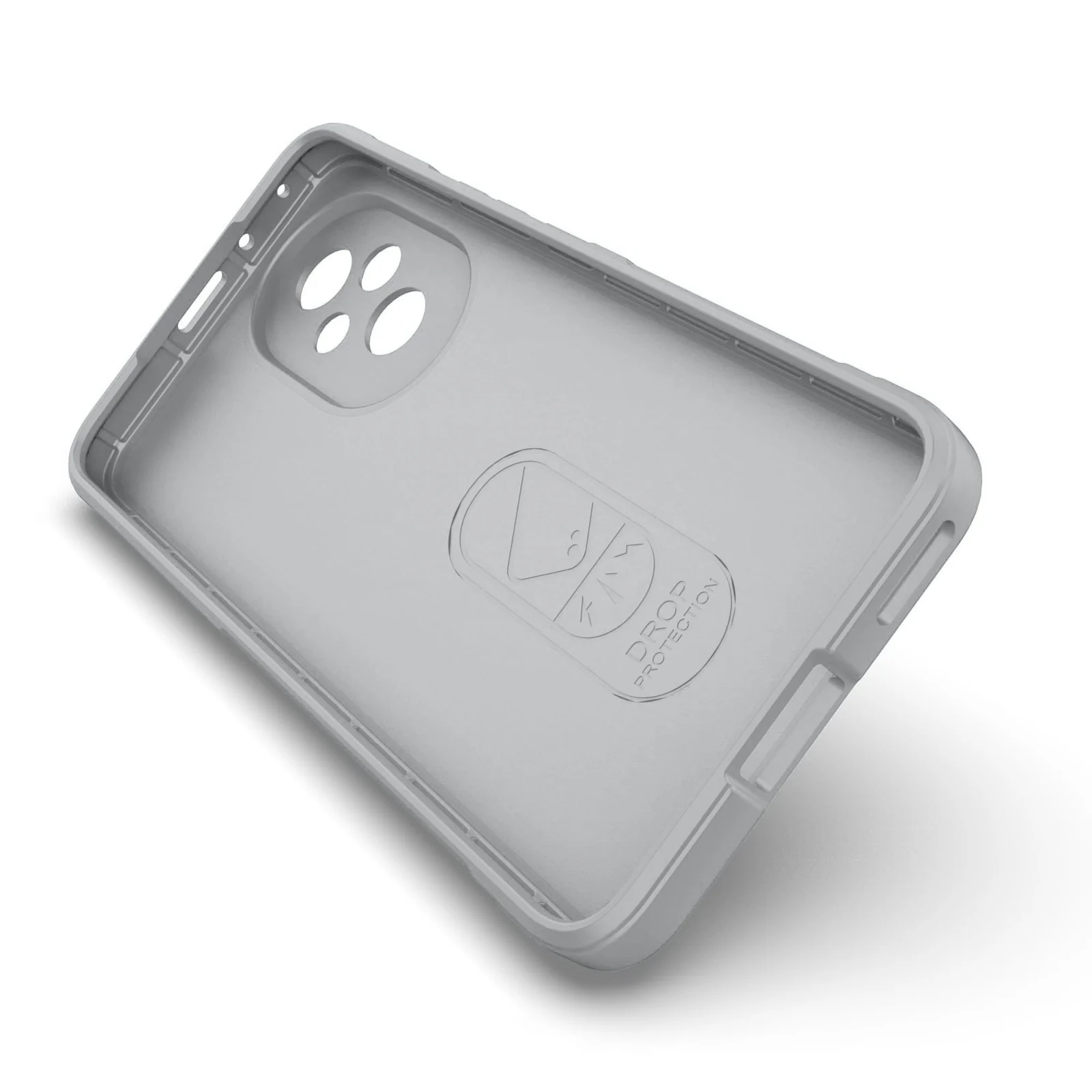 DL3 Mobilak Silicone Case for Honor 200 Pro 5G Heavy Duty Protective [Slim Fit] Shockproof Soft Flexible Protective Design Shock-Absorption TPU Cover With Camera Protection - Gray