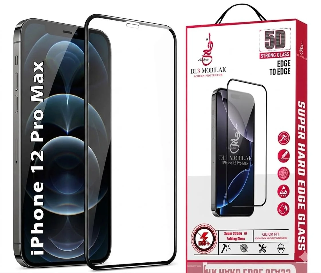 DL3 Mobilak for iPhone 12 Pro Max Tempered Glass Screen Protector, 9H Hardness Anti-Scratch Tempered Glass flim, Case Friendly, Anti-Scratch