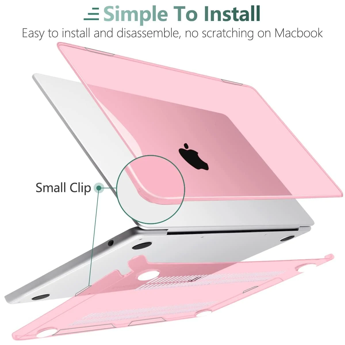DL3 Mobilak Compatible with MacBook Pro 16 inch Case 2024 2023 2022 2021 M4 M3 M2 M1 A3403 A3186 A2991 A2780 A2485 Pro Max Liquid Retina Touch ID, Protective Plastic Hard Shell Cover - Pink
