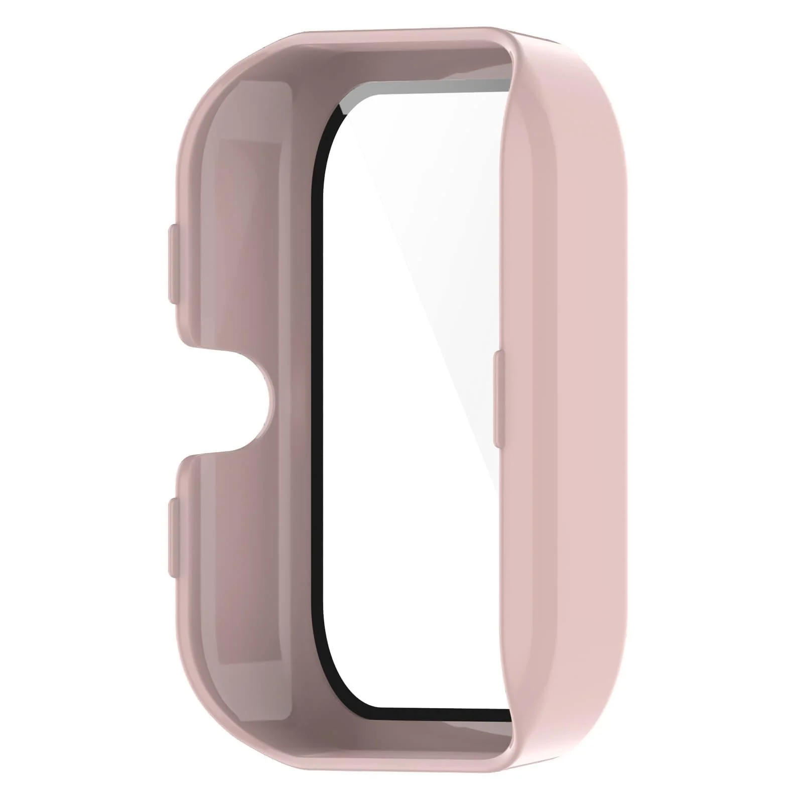 DL3 MOBILAK Full-Coverage Watch Case with Tempered Glass for Amazfit Bip 3 / Bip 3 Pro, Pink