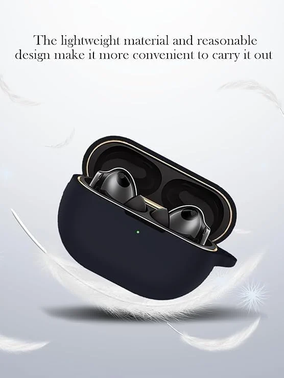 DL3 Mobilak Compatible with Huawei FreeBuds Pro 3 Case Cover, Soft Silicone Shockproof Protective Case Wireless Earbuds with Carabiner, Front LED Visible - Green