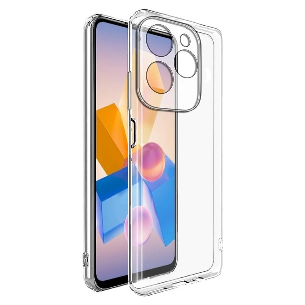 DL3 Mobilak Case Compatible with Tecno Spark Go 2024/Spark 20/20C/Infinix Smart 8/Hot 40i, Crystal Soft TPU Gel Flexible Silicone Anti-Scratch Camera Protection TPU - Clear