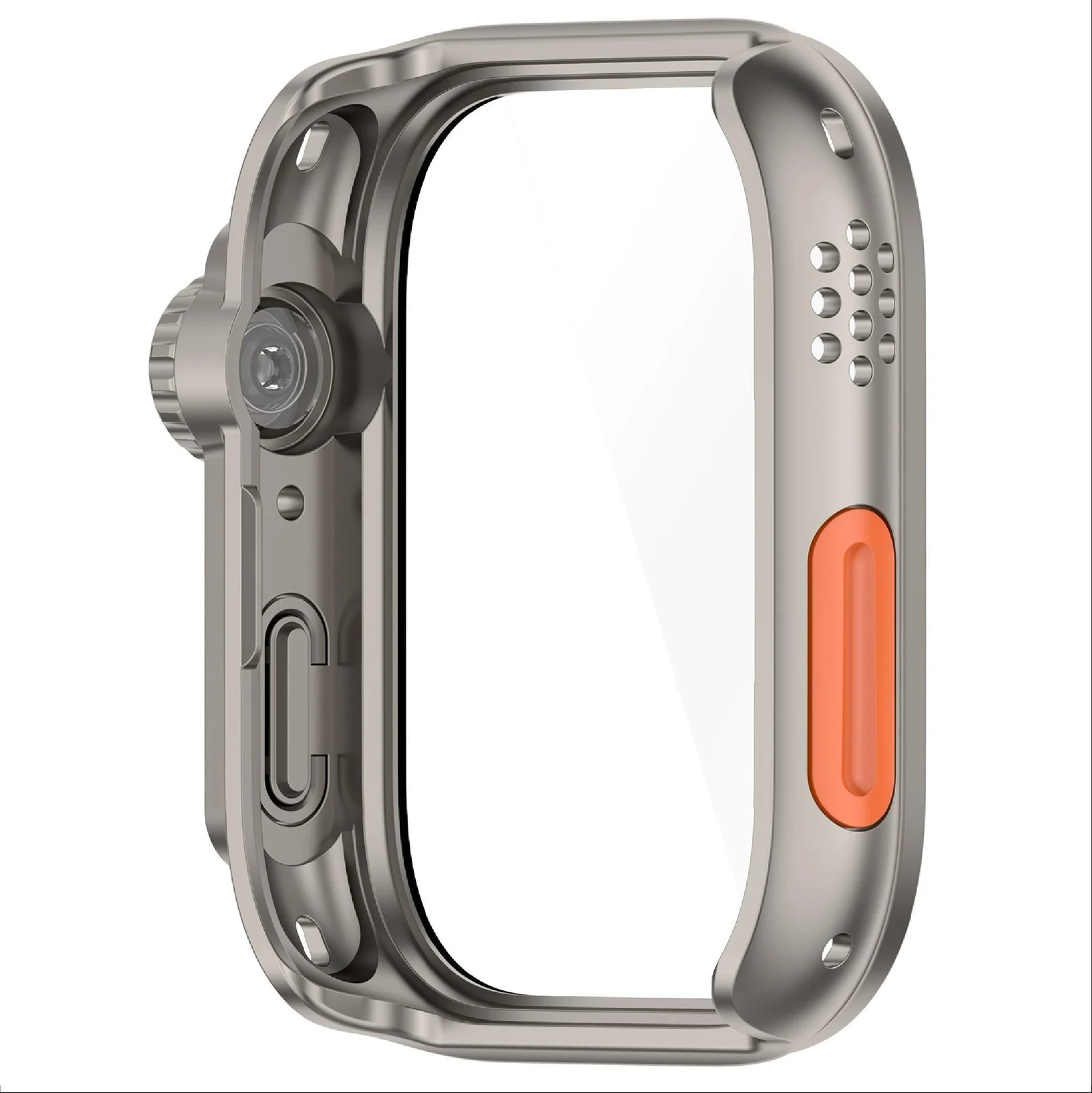 DL3 MOBILAK Ultra-Style Watch Case with Tempered Glass for Huawei Watch Fit 3, Titanium