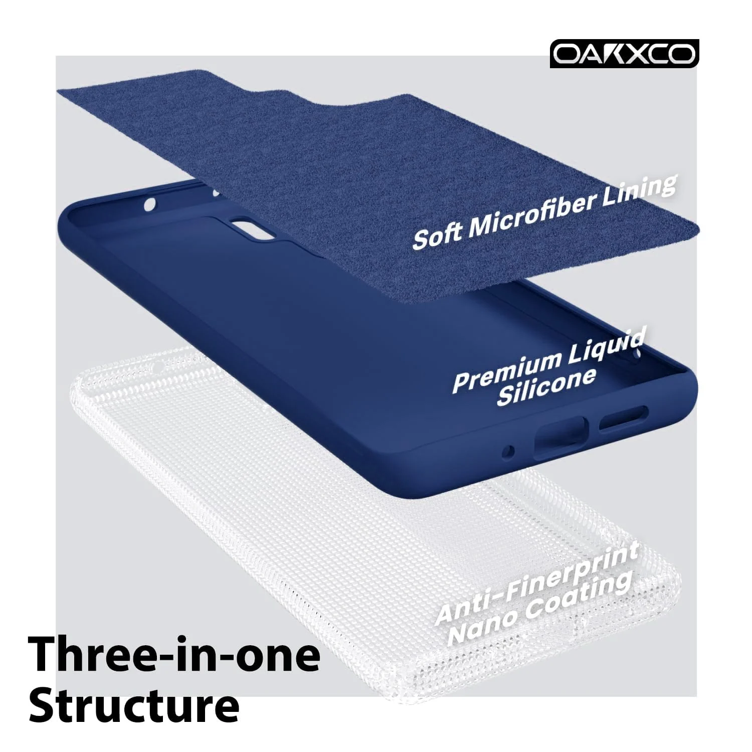 DL3 Mobilak Silicone Protective Case for Huawei P30 Pro, Shock-absorbing protection, Scratch-resistant surface, Soft microfiber lining - Blue
