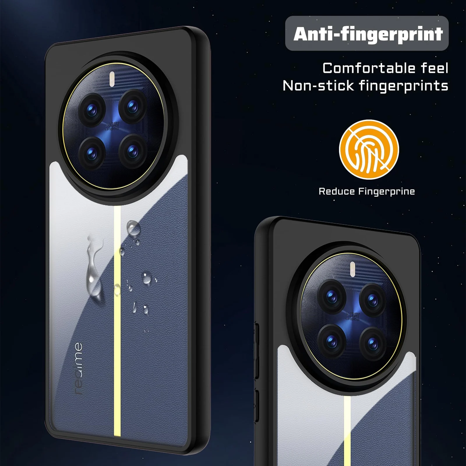 DL3 Mobilak Silicone Protective Case for realme 12 Pro & realme 12 Pro+ Plus 5G - Black