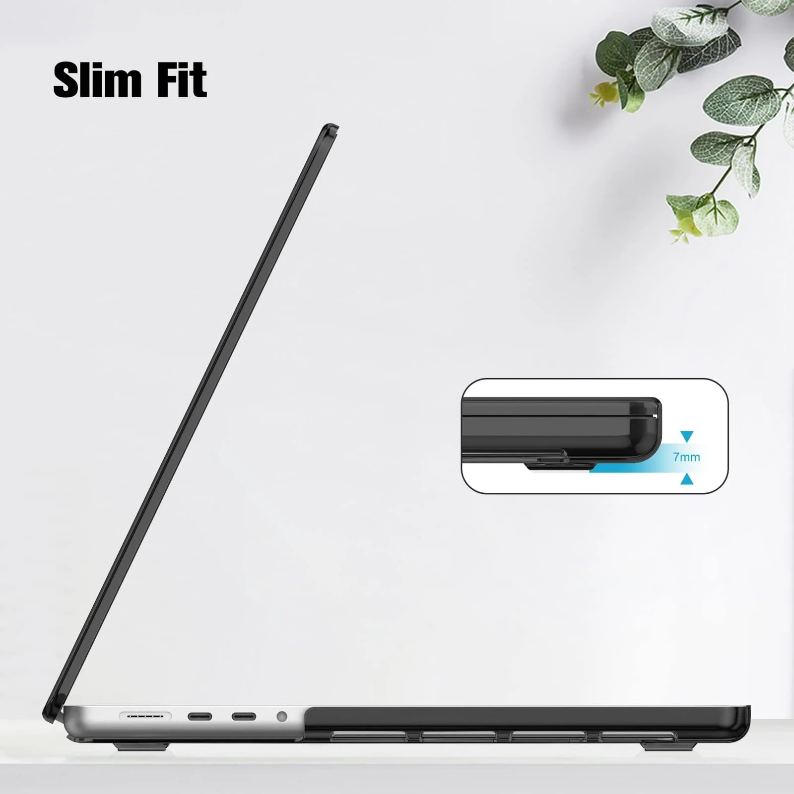 DL3 Mobilak Compatible with MacBook Pro 13 inch Case 2024 2023 2022-2016 M2 M1 A2338 A2289 A2251 A2159 A1989 A1706 A1708 with/without Touch Bar, Protective Plastic Hard Shell Case Cover - Black